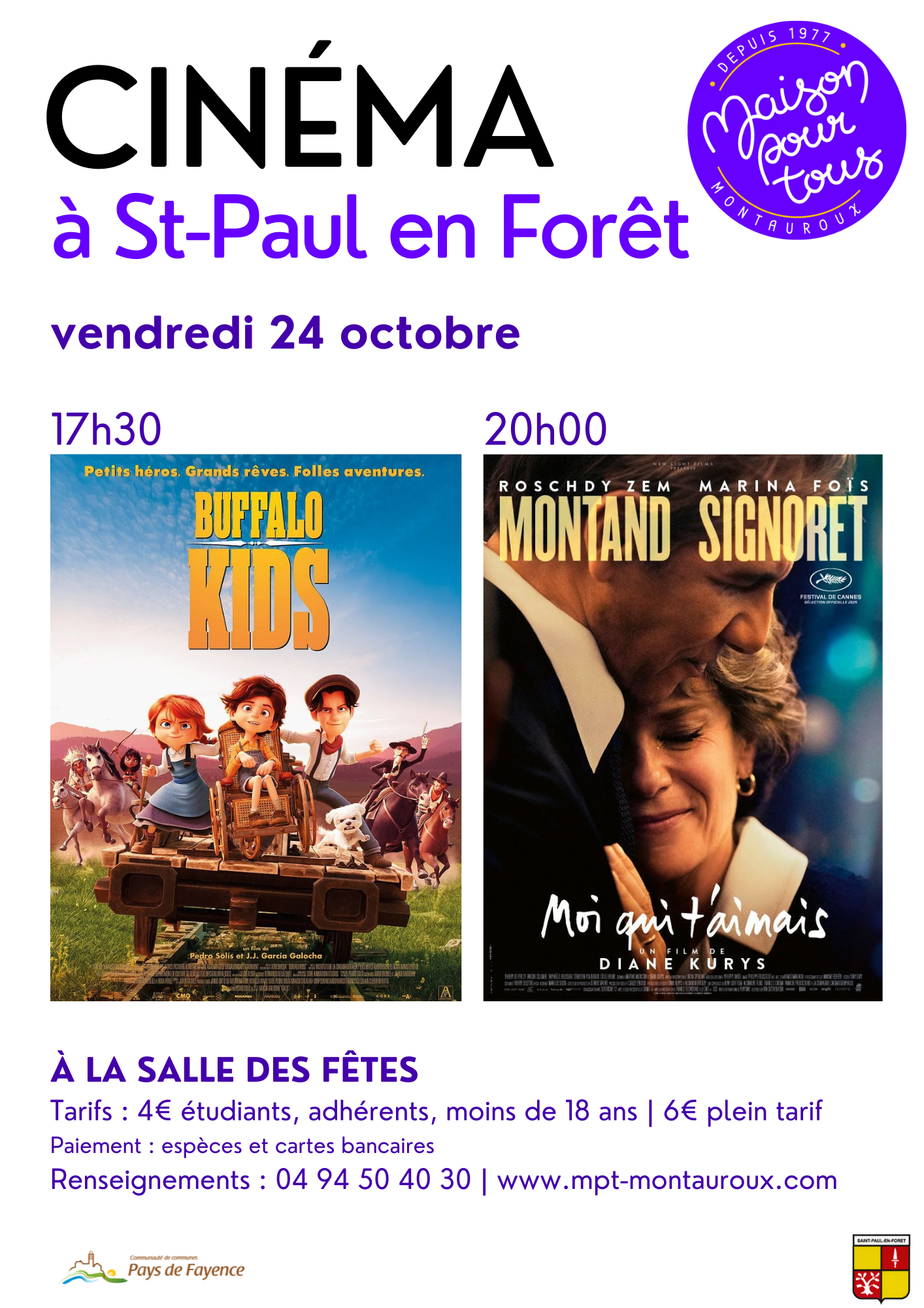CINEMA  Saint-Paul-en-Fort