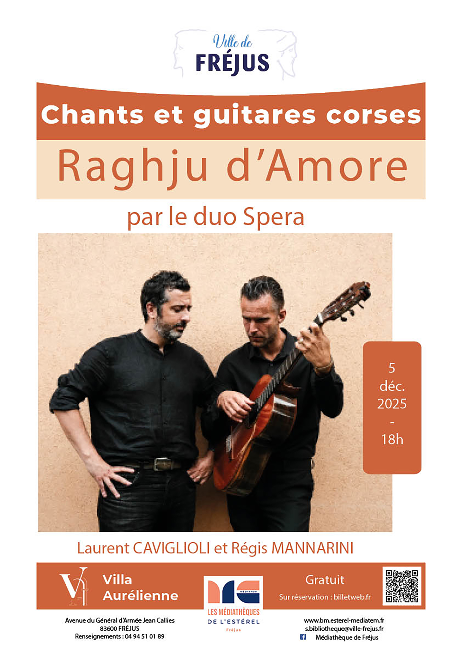 Concert de chants et guitares corses