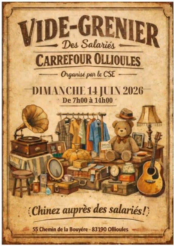 Vide grenier des salari�s Carrefour Ollioules