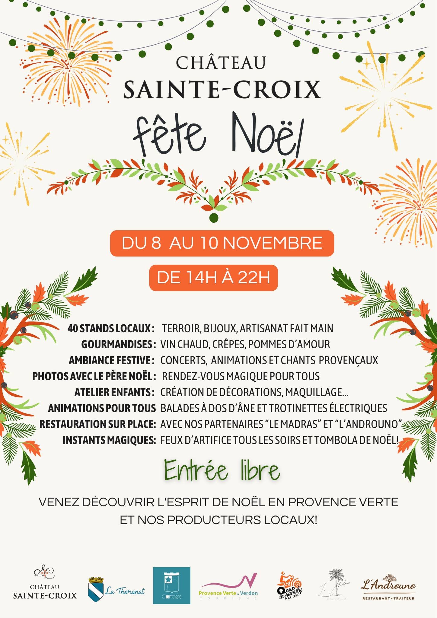 Chteau Sainte Croix fte Nol