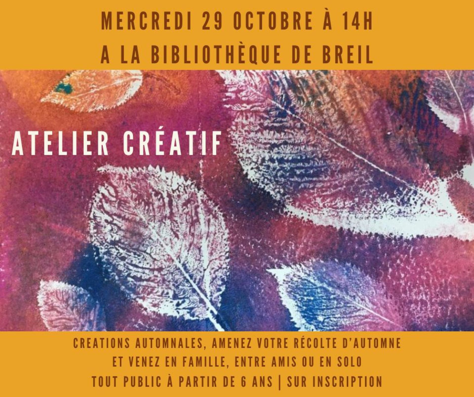 Atelier cratif : cration automnale