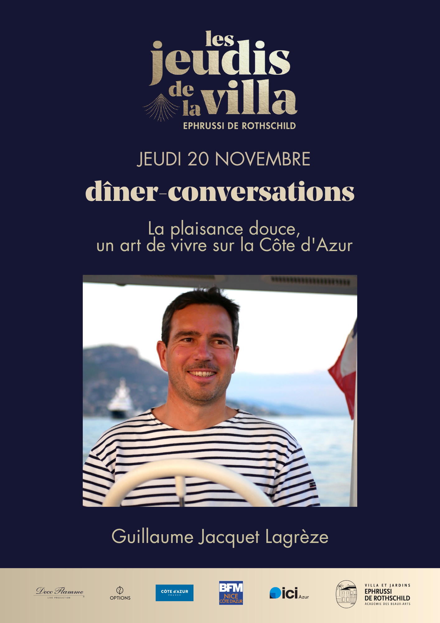 Les Jeudis de la Villa - Guillaume Jacquet-Lagrze : La plaisance douce, un art de vivre sur la Cte d'Azur