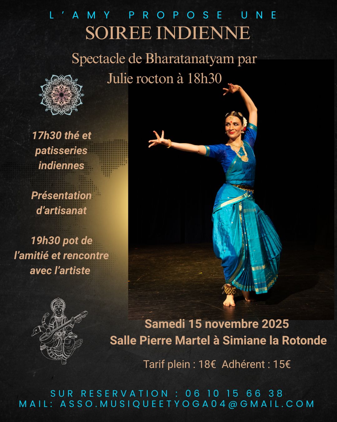 Spectacle de danse indienne, 