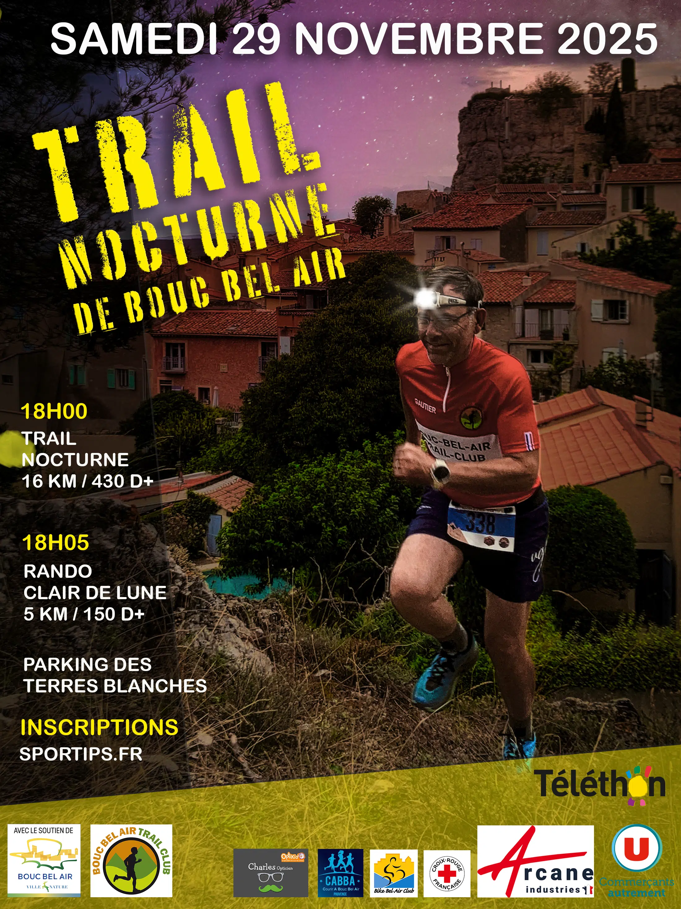 Trail nocturne de Bouc Bel Air