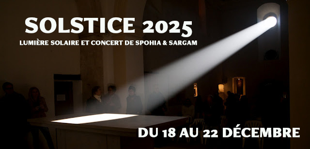 Solstice d'hiver  Valsaintes : lumire solaire et concert