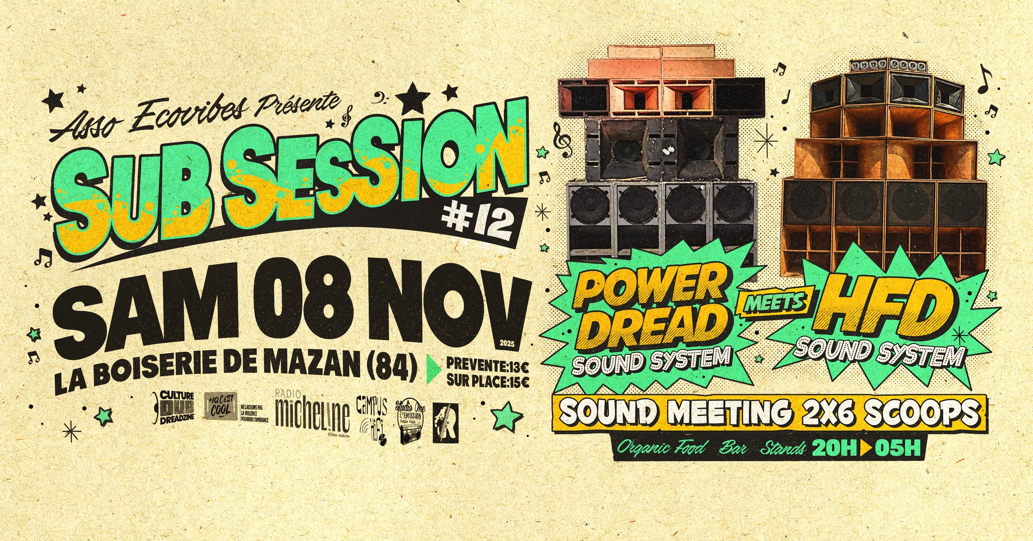 Sub Session #12  Power Dread Sound System meets HFD Sound System
