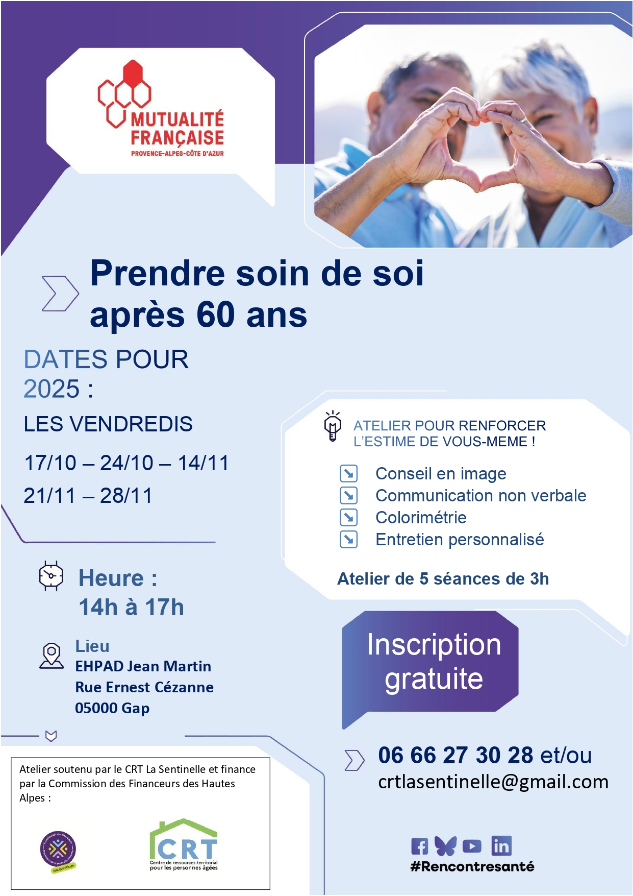 Atelier Prendre soin de soi aprs 60 ans