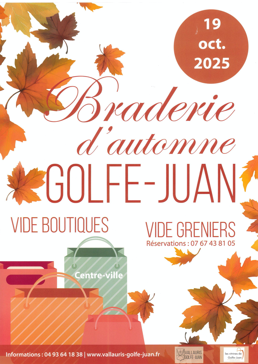 Braderie Automne Golfe-Juan