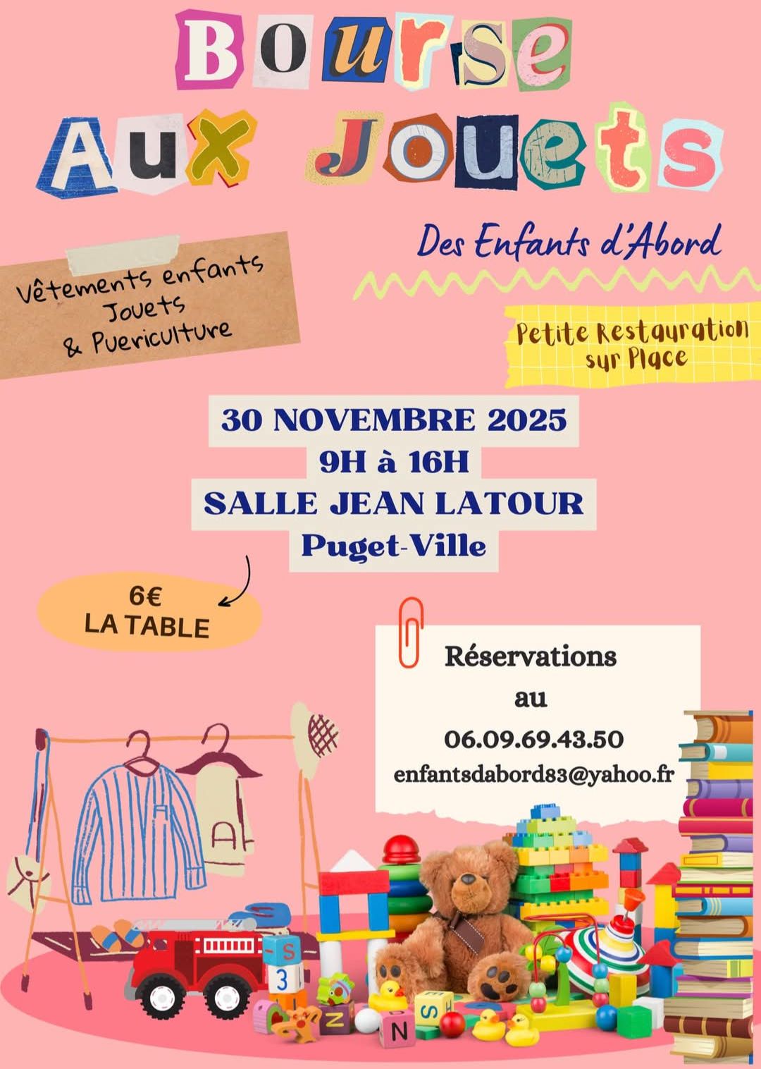 Bourse aux jouets, vtements et puriculture