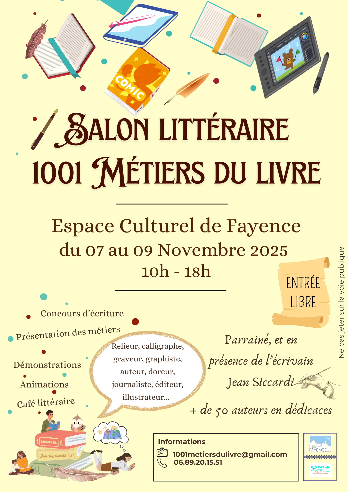 Salon littraire des 1001 mtiers du Livre