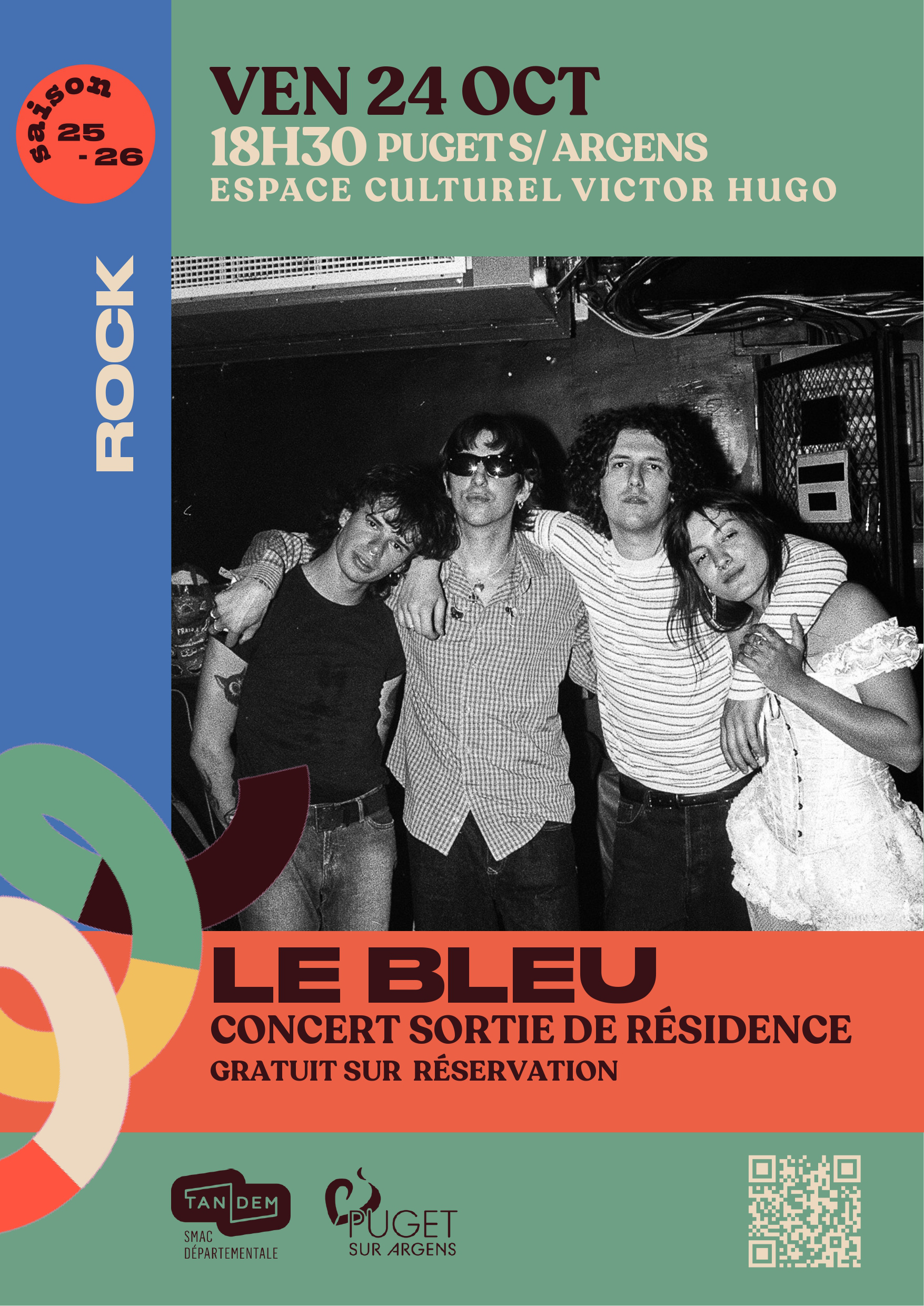 CONCERT GRATUIT - Sortie de rsidence du groupe Le Bleu (pop-rock)