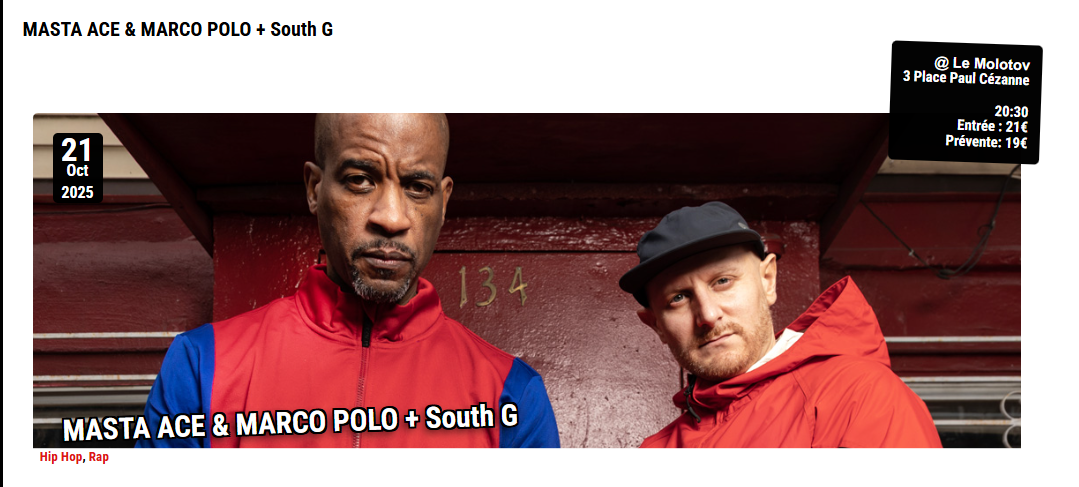 Masta Ace & Marco Polo + South G