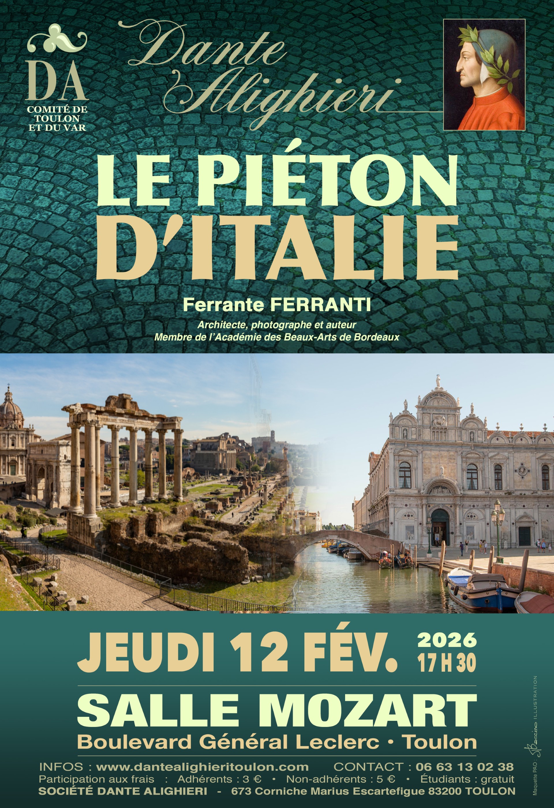 Conf�rence - Le pi�ton d'Italie