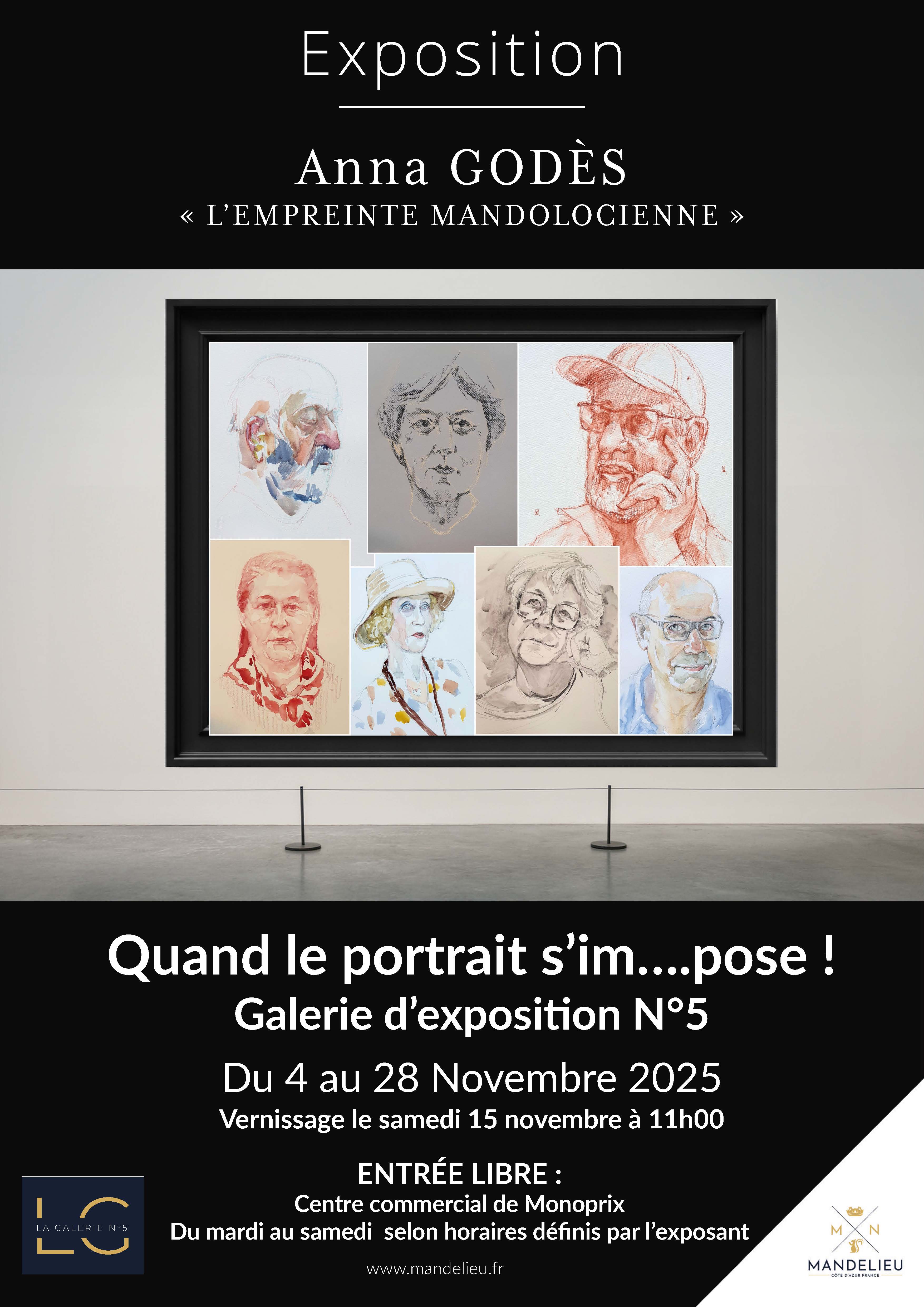 Exposition Anna GODS  Lempreinte mandolocienne  - Galerie N5