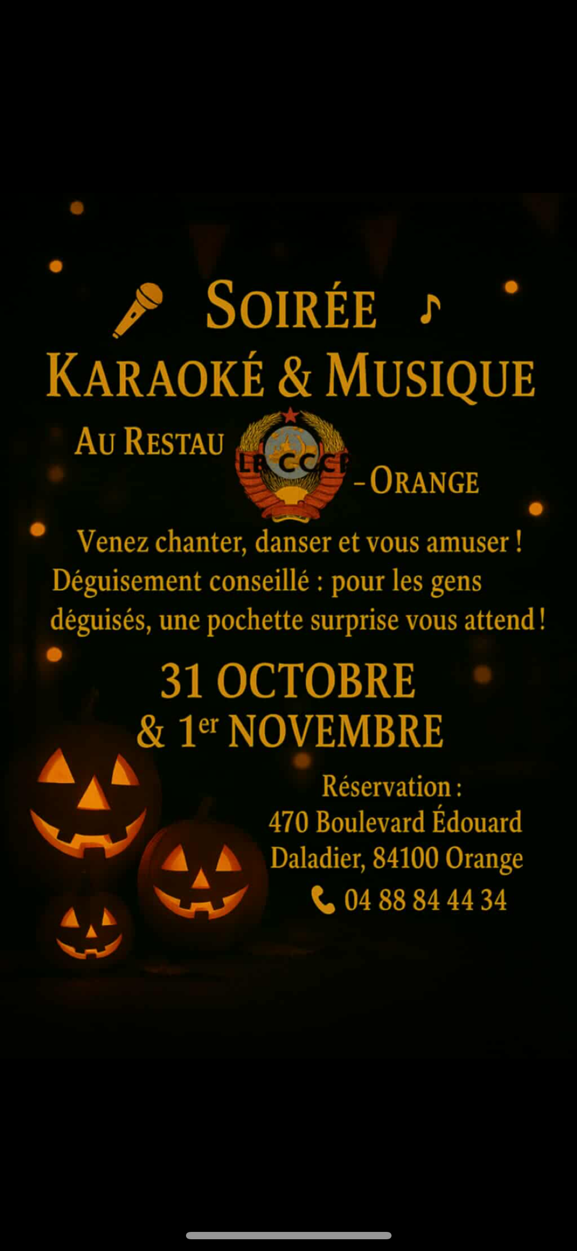 Soire Halloween au CCCP