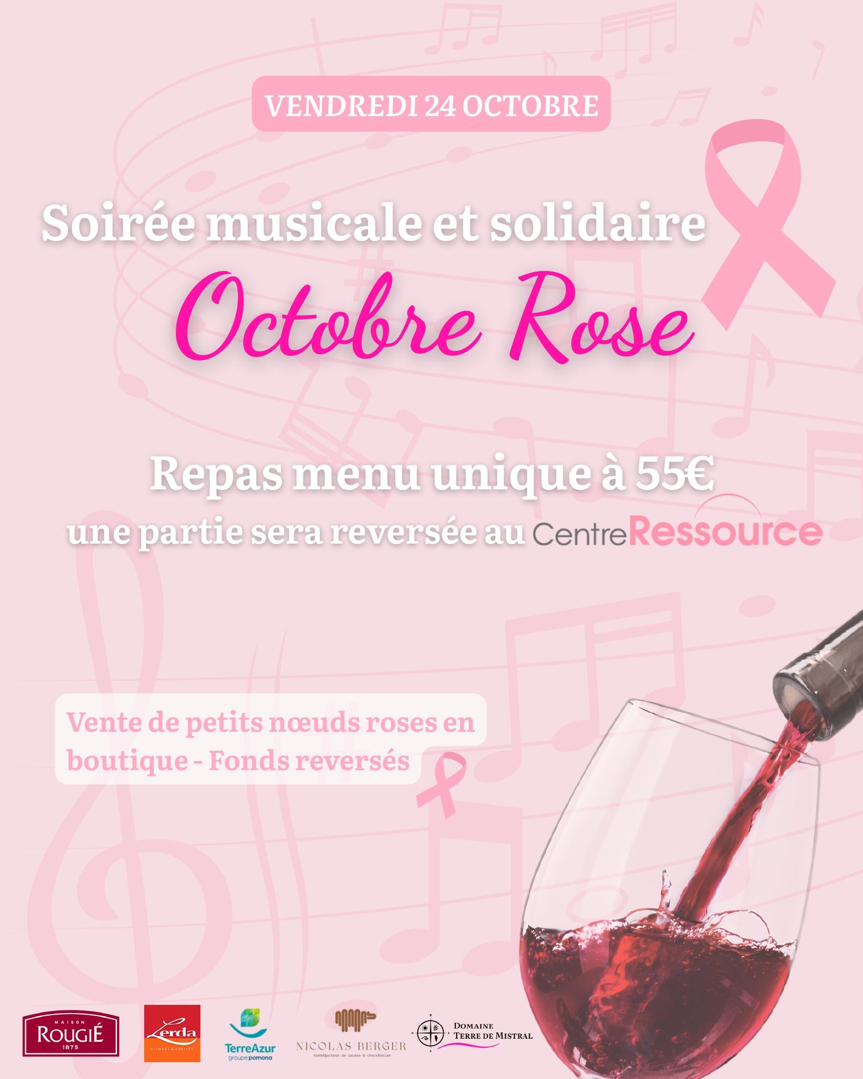 Repas solidaire pour Octobre rose