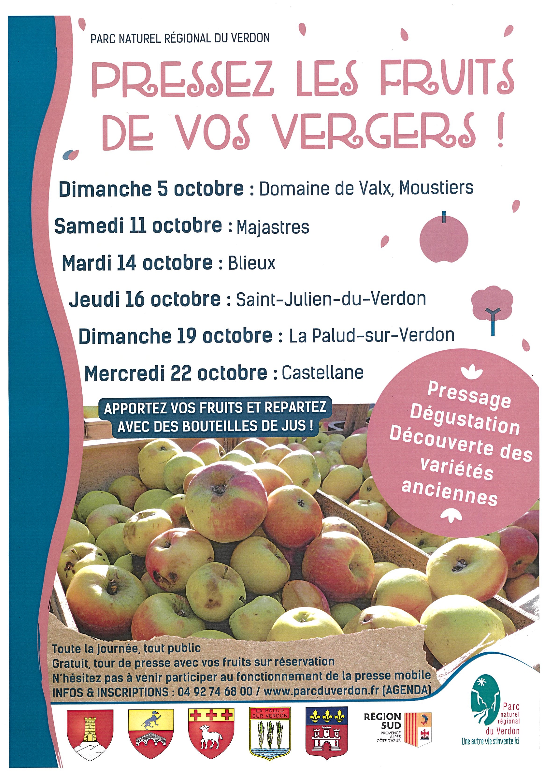 Pressez les fruits de vos vergers