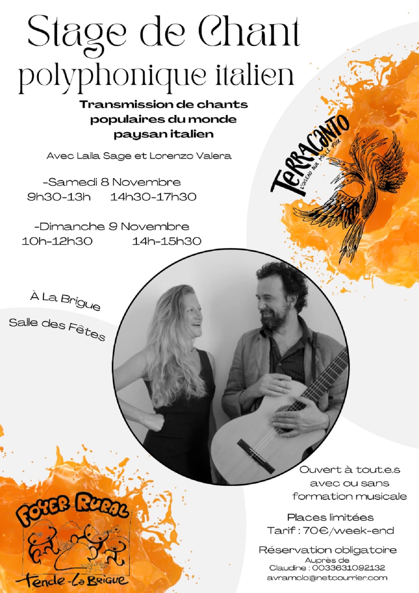 Stage de Chant, Foyer Rural