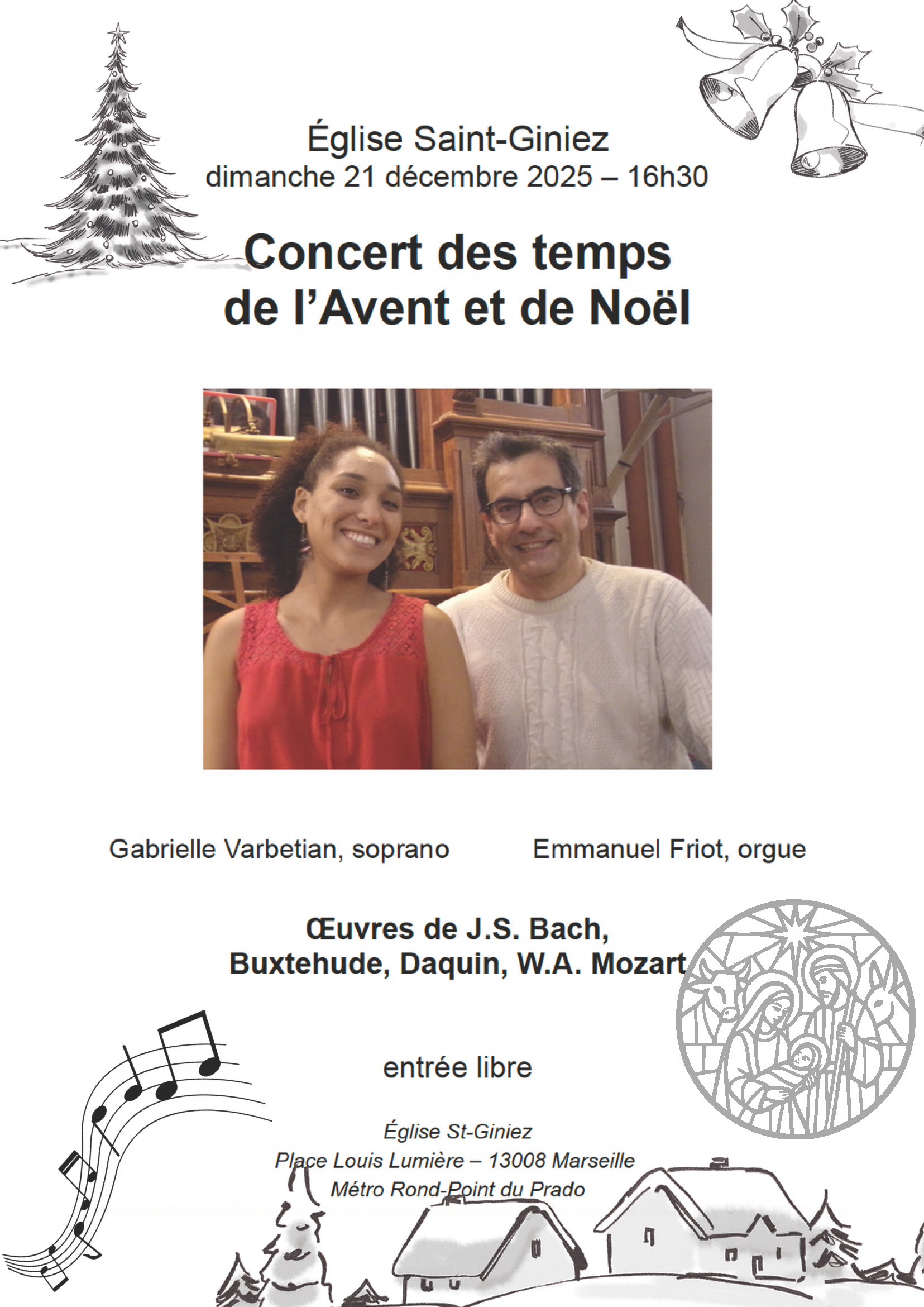 Concert des temps de l'Avent et de Nol