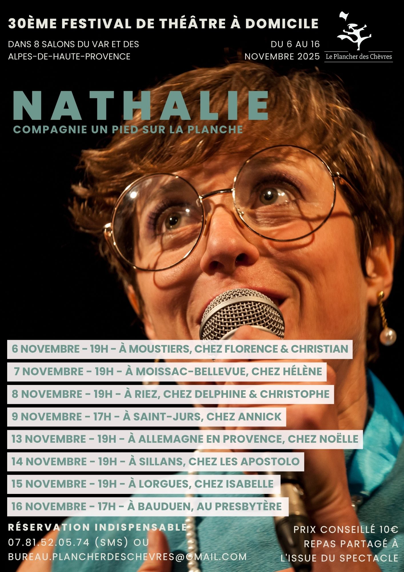 30me Festival itinrant de thtre  domicile : NATHALIE