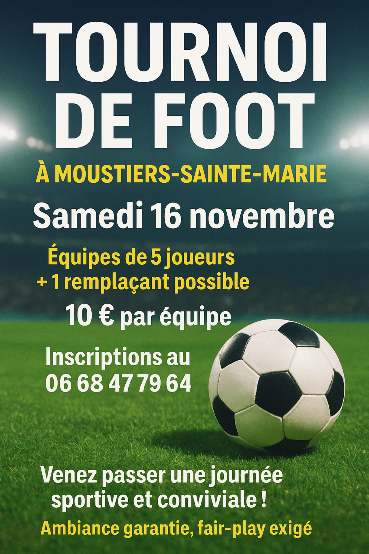Tournoi de Foot