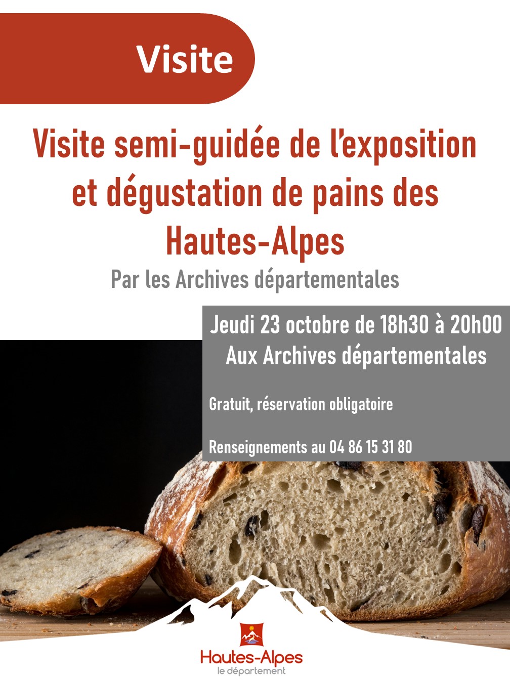 Visite semi-guide et dgustation de pains des Hautes-Alpes