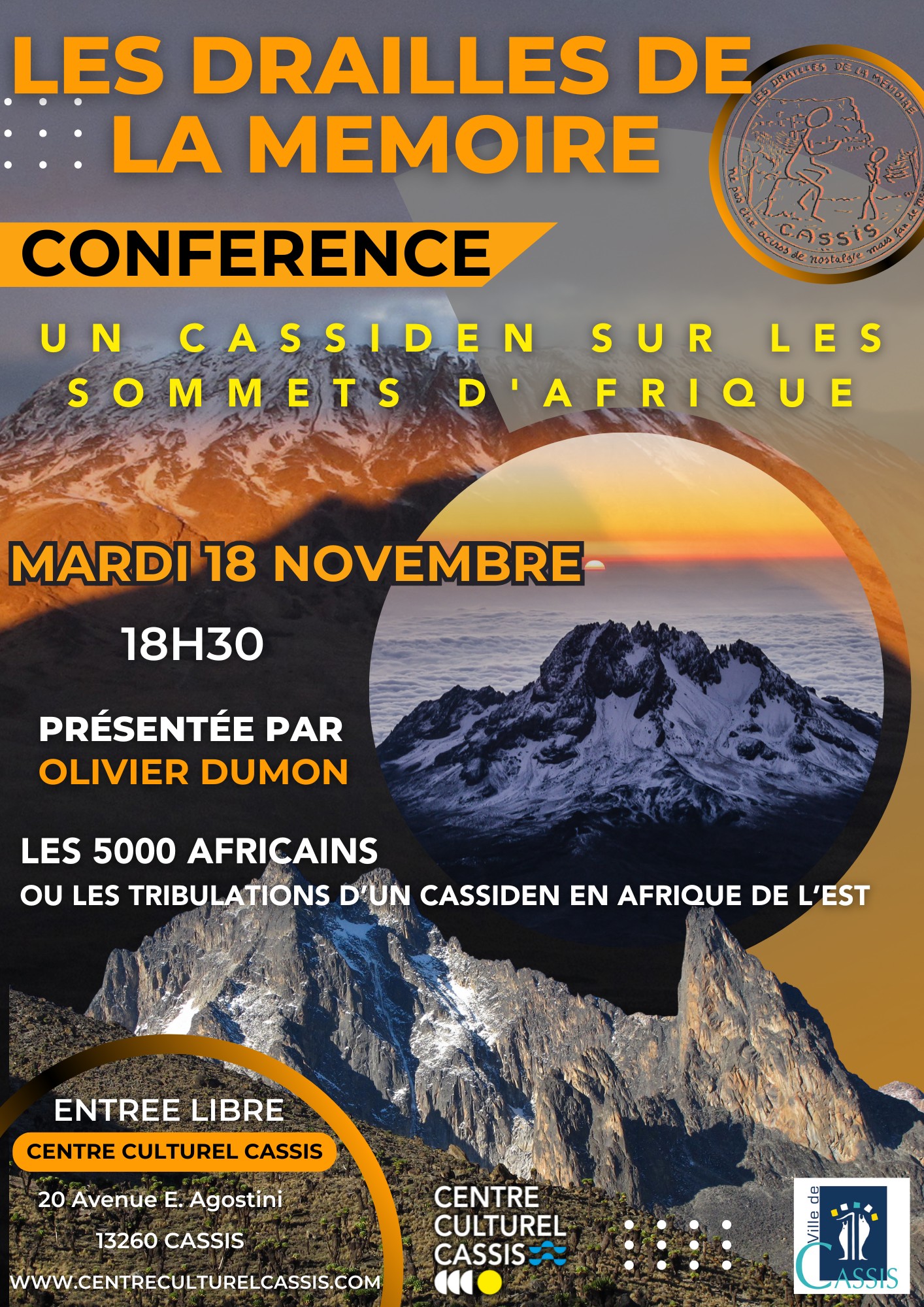 Confrence Les Drailles de la Mmoire -  Un Cassiden sur les sommets d'Afrique 
