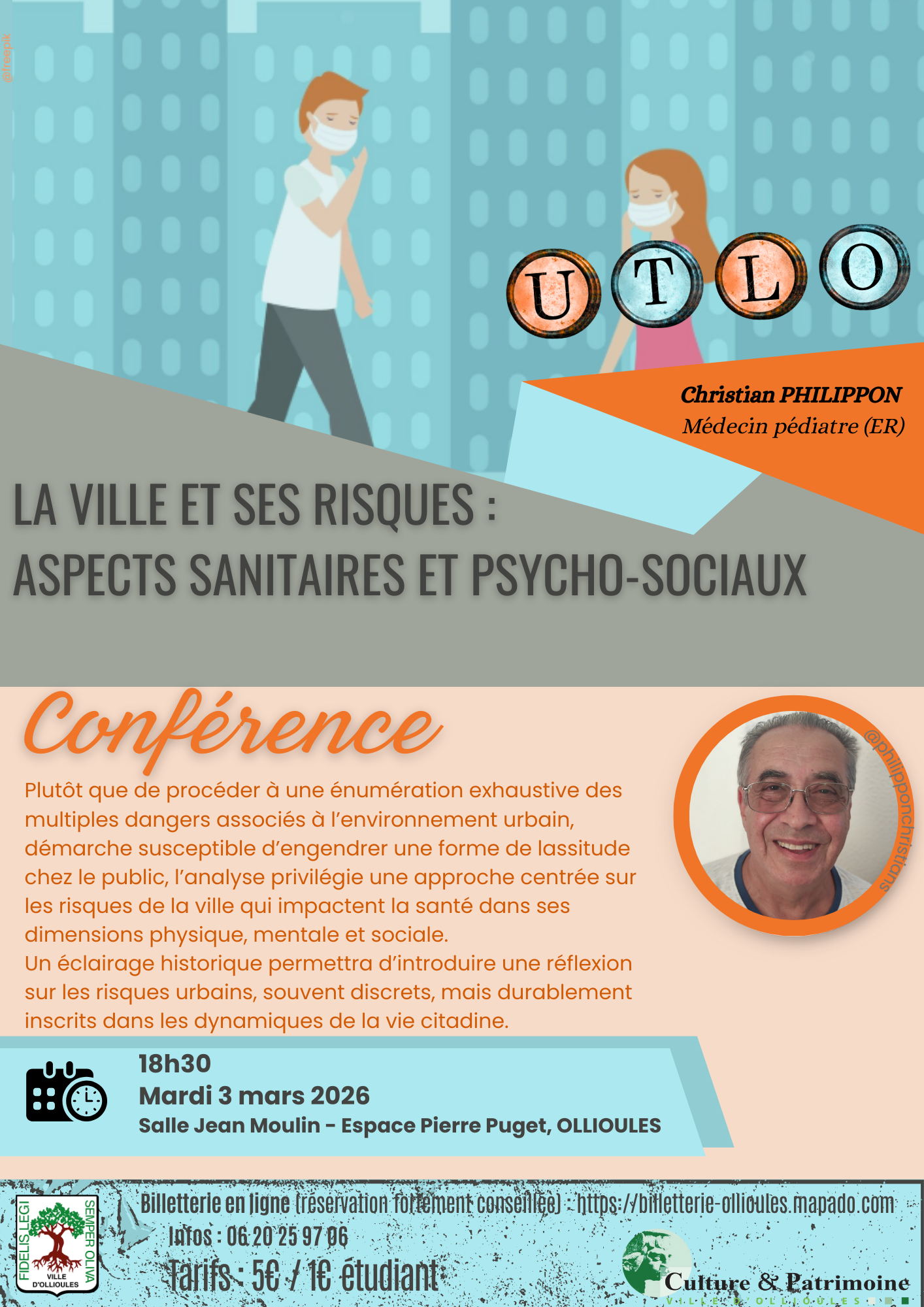 UTLO - Confrence : La ville et ses risques : aspects sanitaires et psycho-sociaux