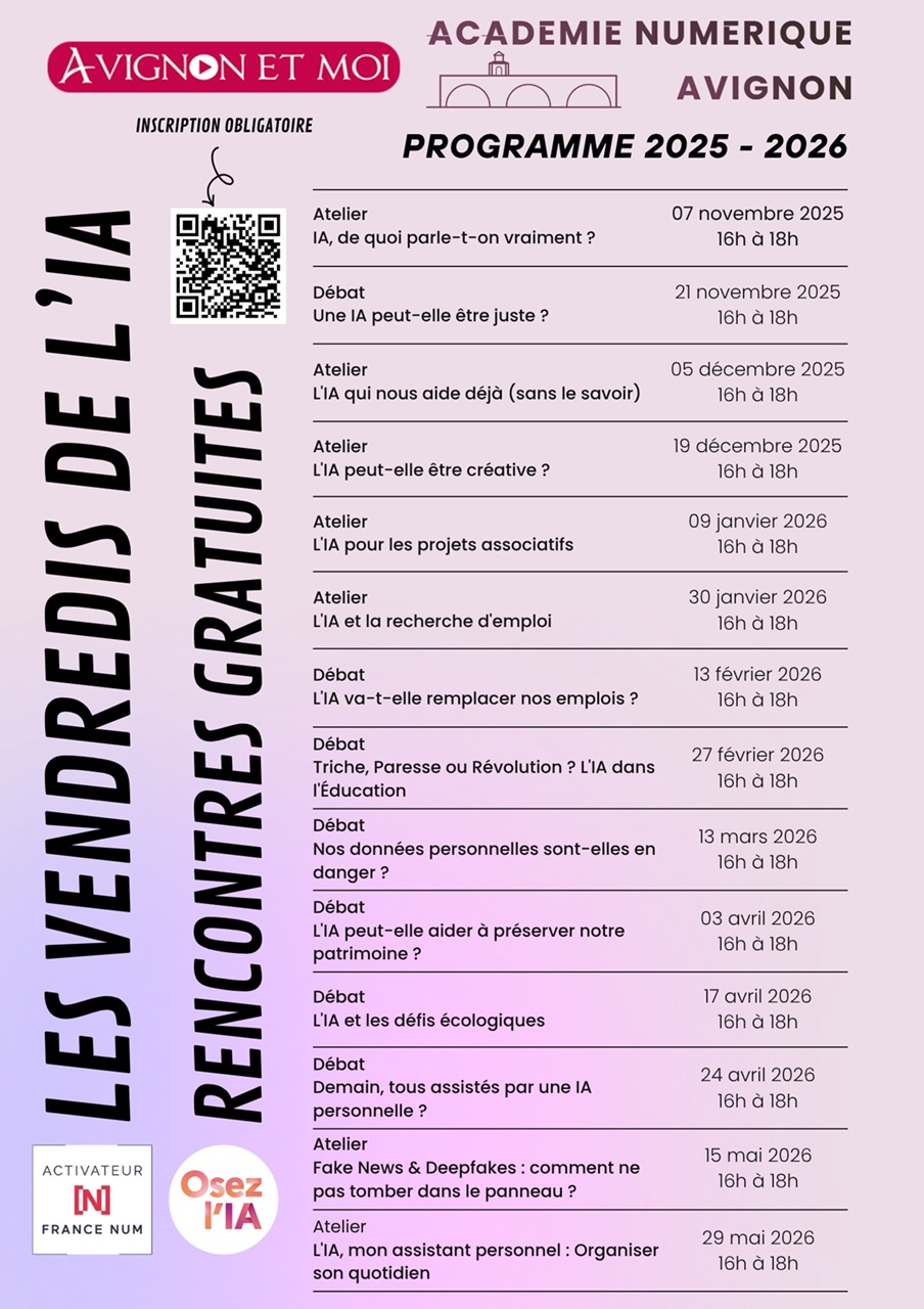 Les vendredis de lIA  Rencontres gratuites