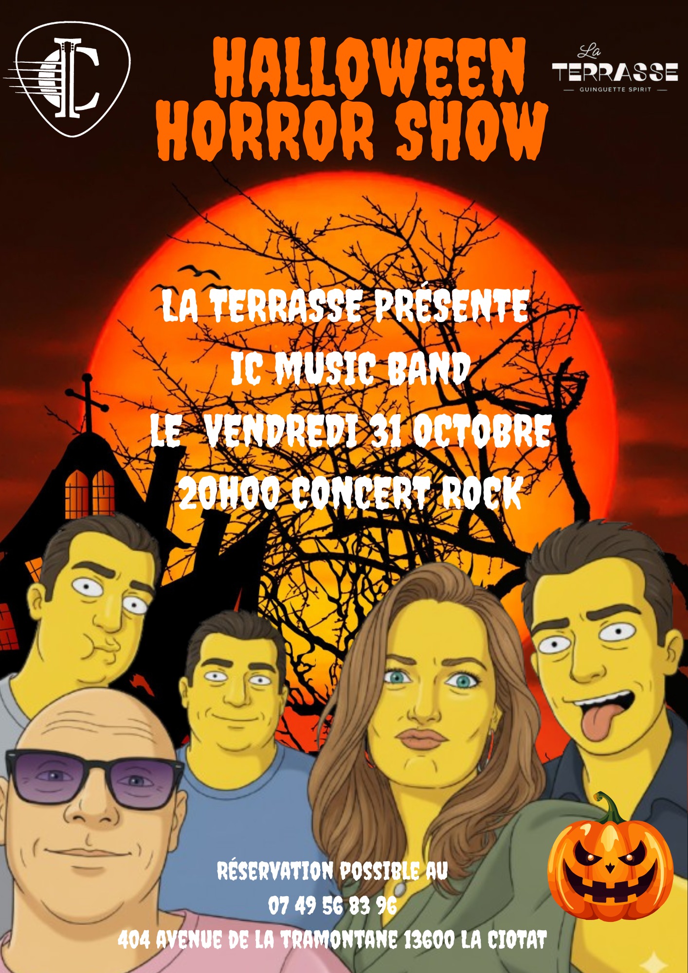 Concert Halloween Horror Show du groupe IC Music Band