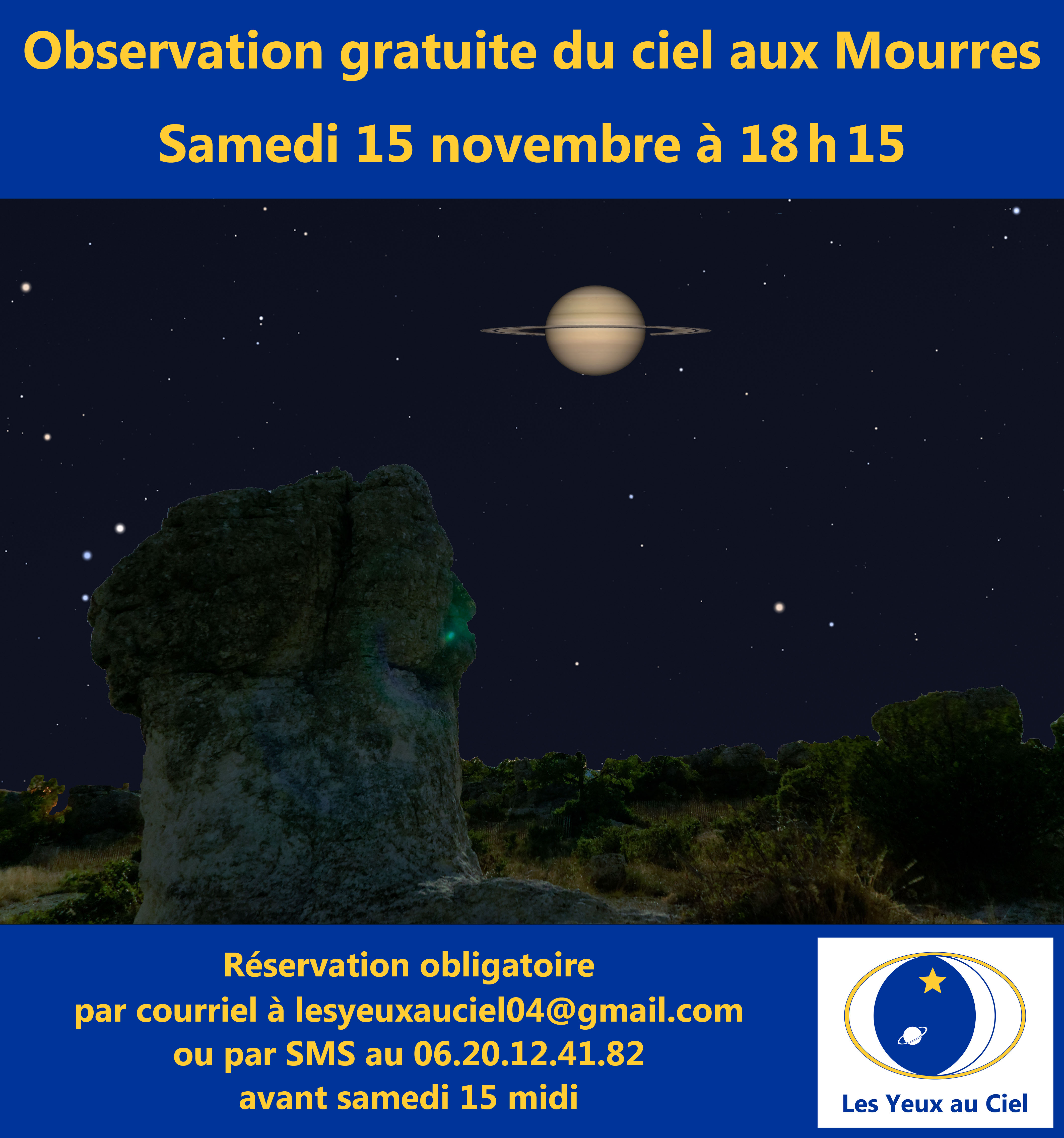 Observation du ciel aux Mourres