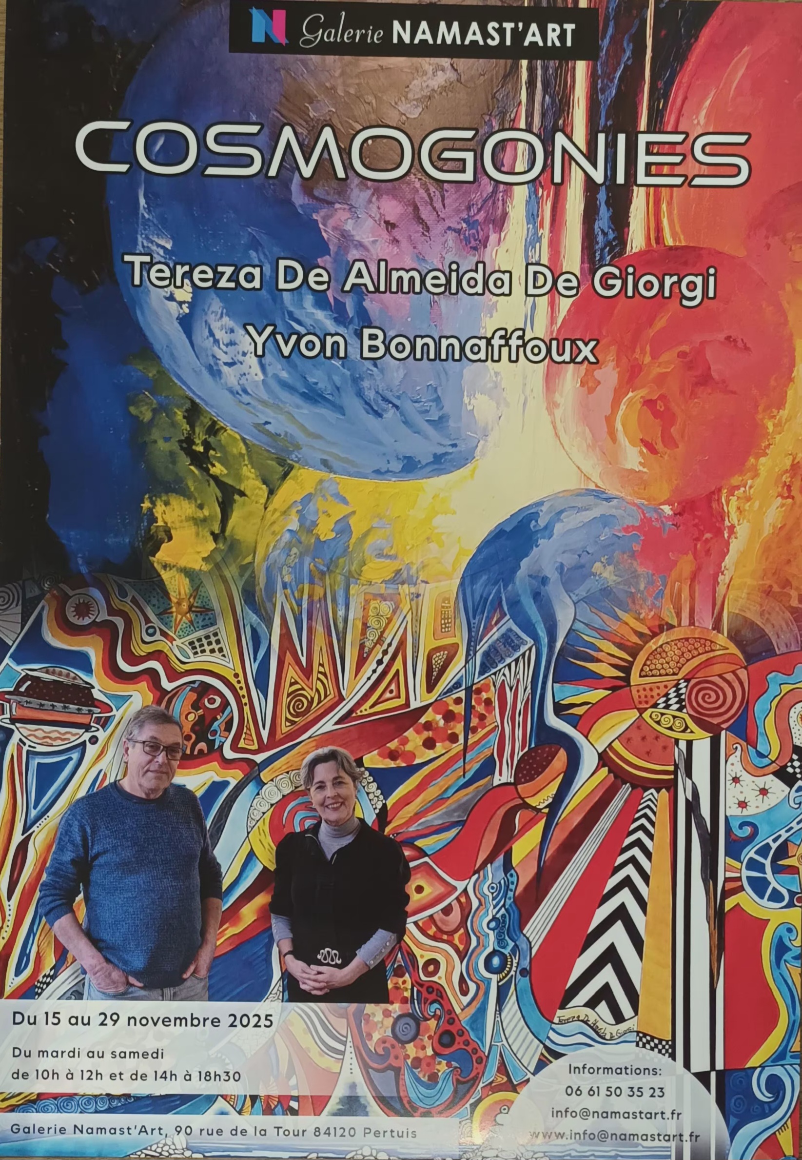 Exposition  la Galerie Namas'art : Cosmogonies