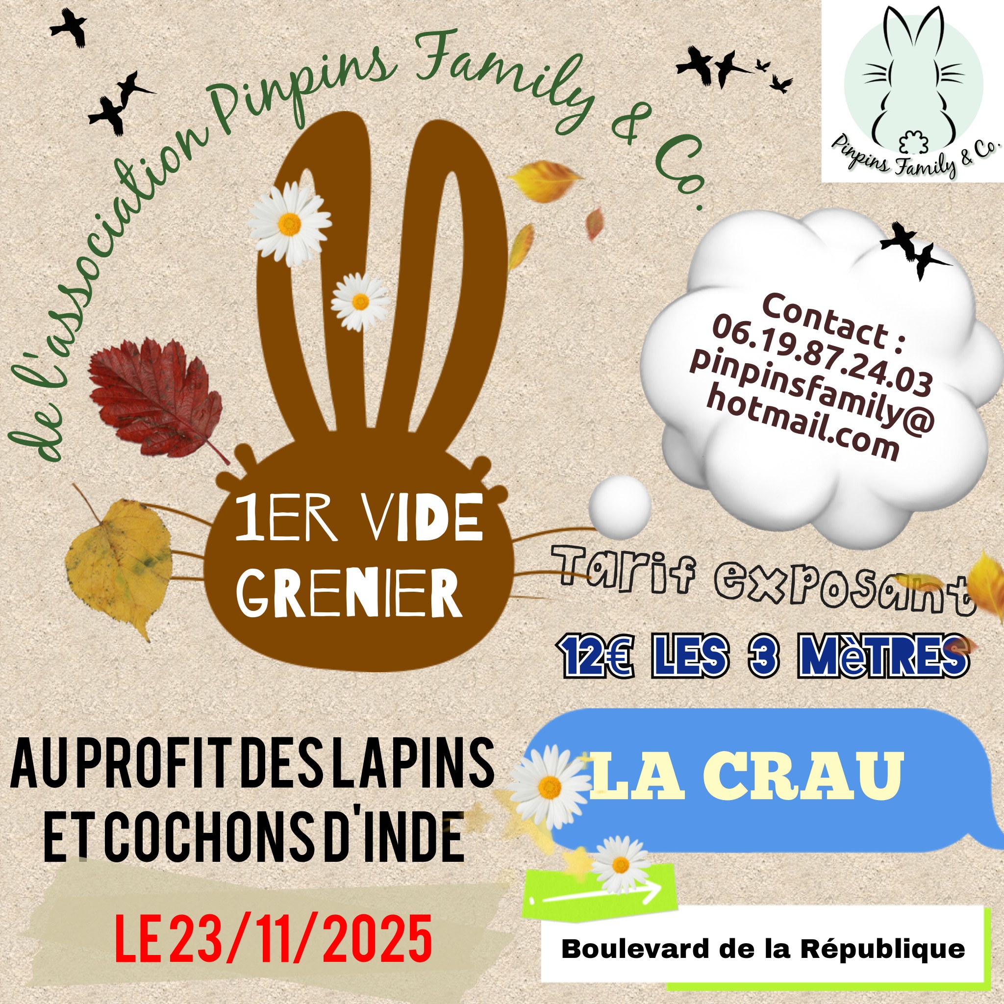Vide grenier solidaire des  Pinpins