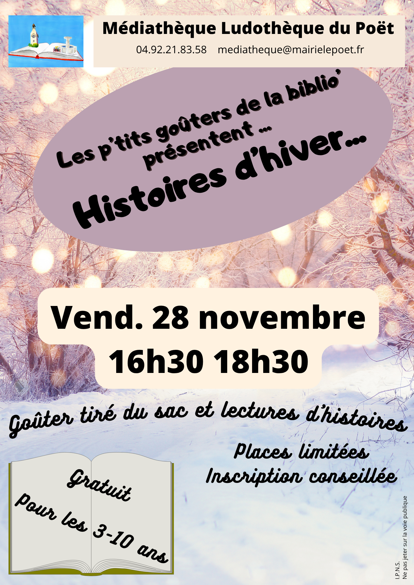 P'tit goter de la biblio... Histoires d'hiver