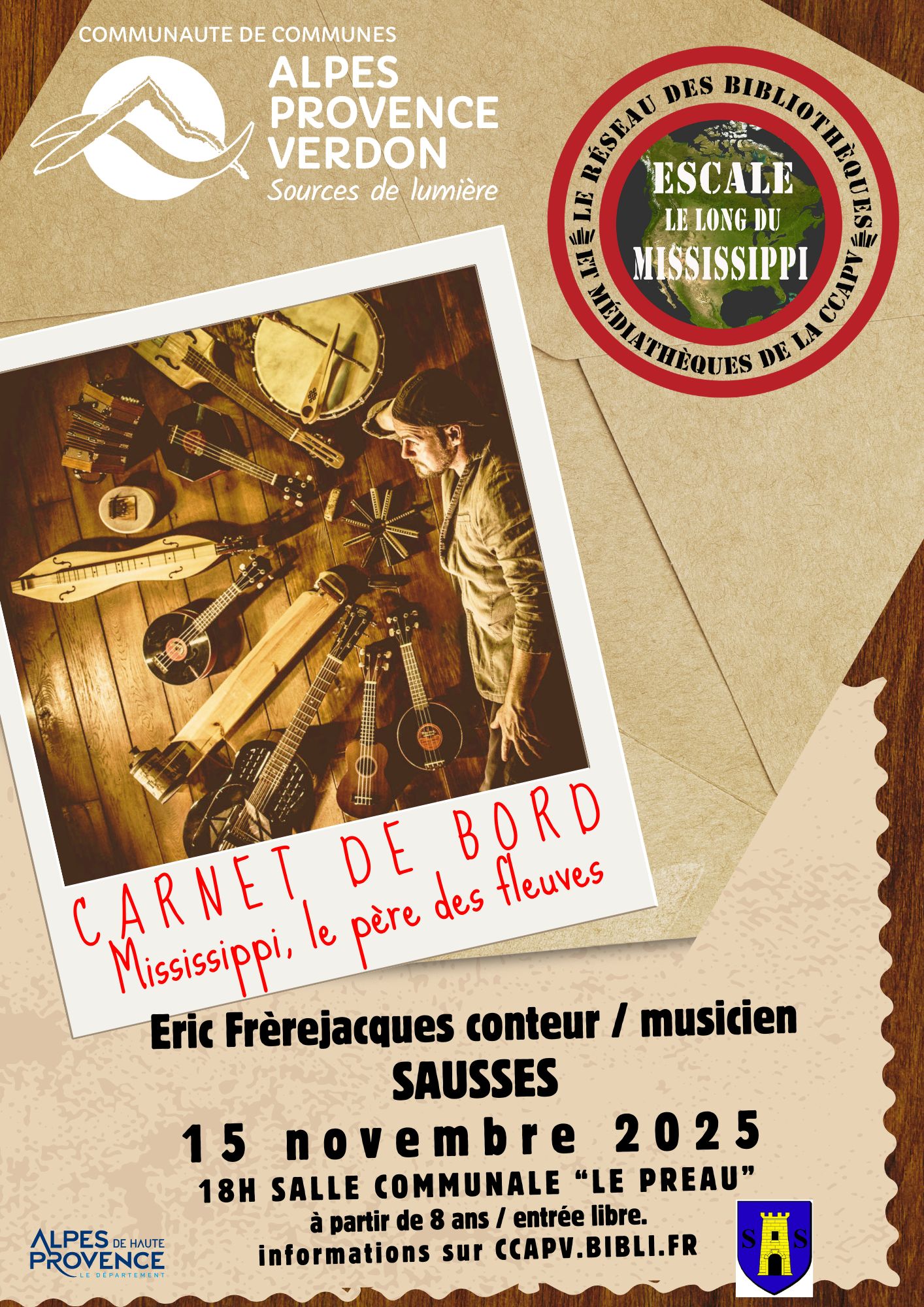 Festival Escale - Carnet de bord. Mississippi, le pre des fleuves