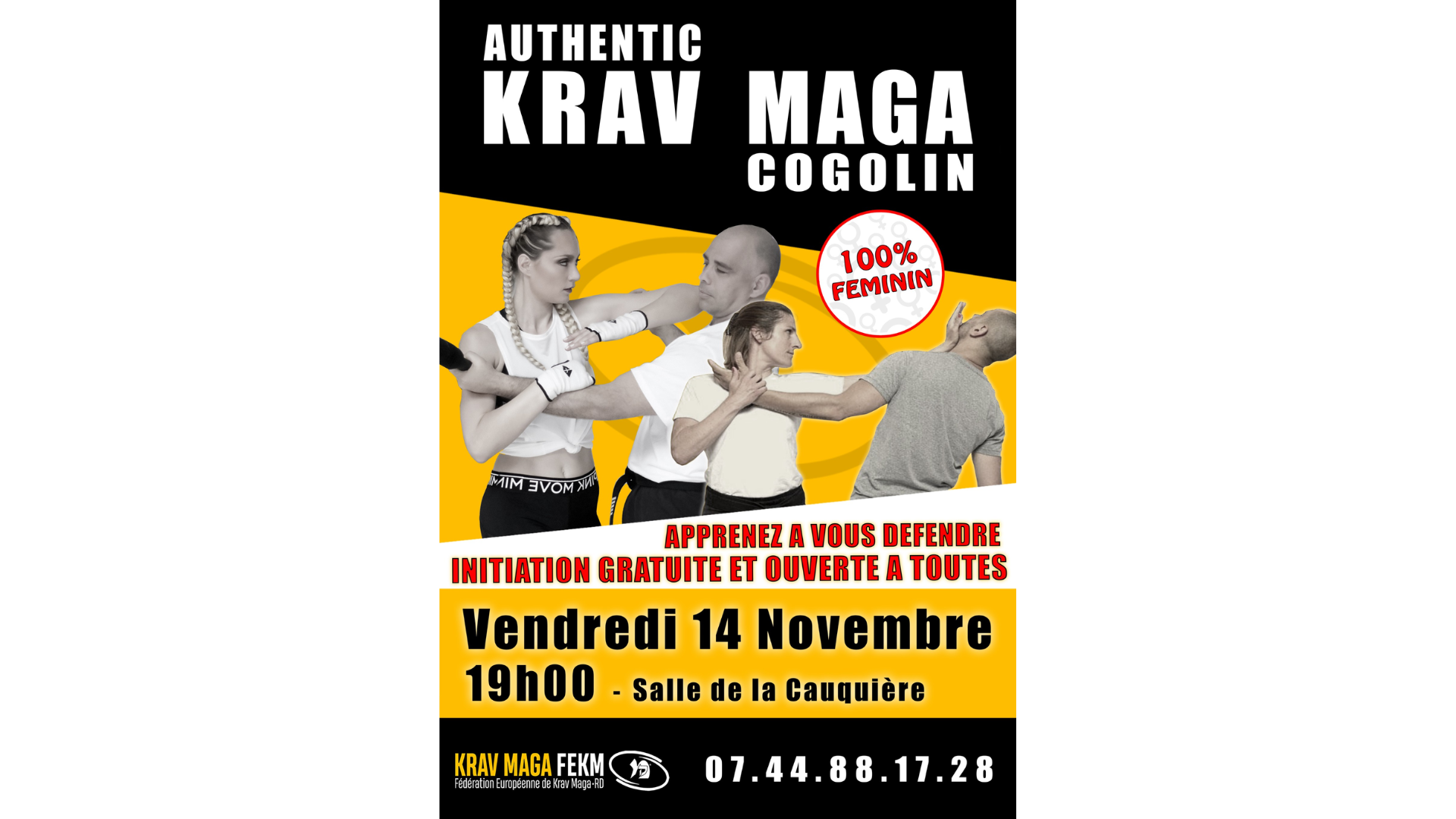 Authentic Krav Maga 100% fminin