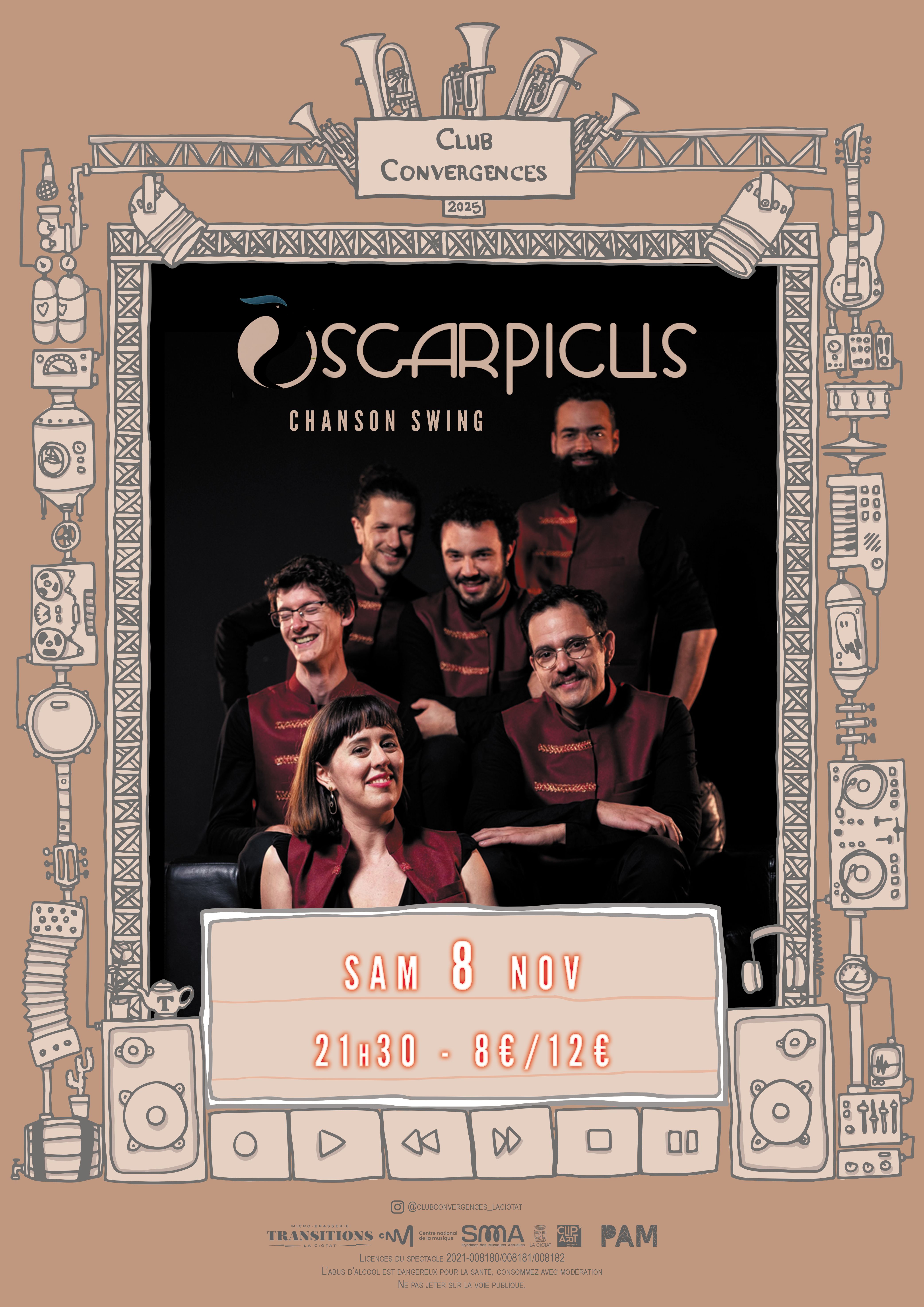 Concert Oscarpicus - chanson swing