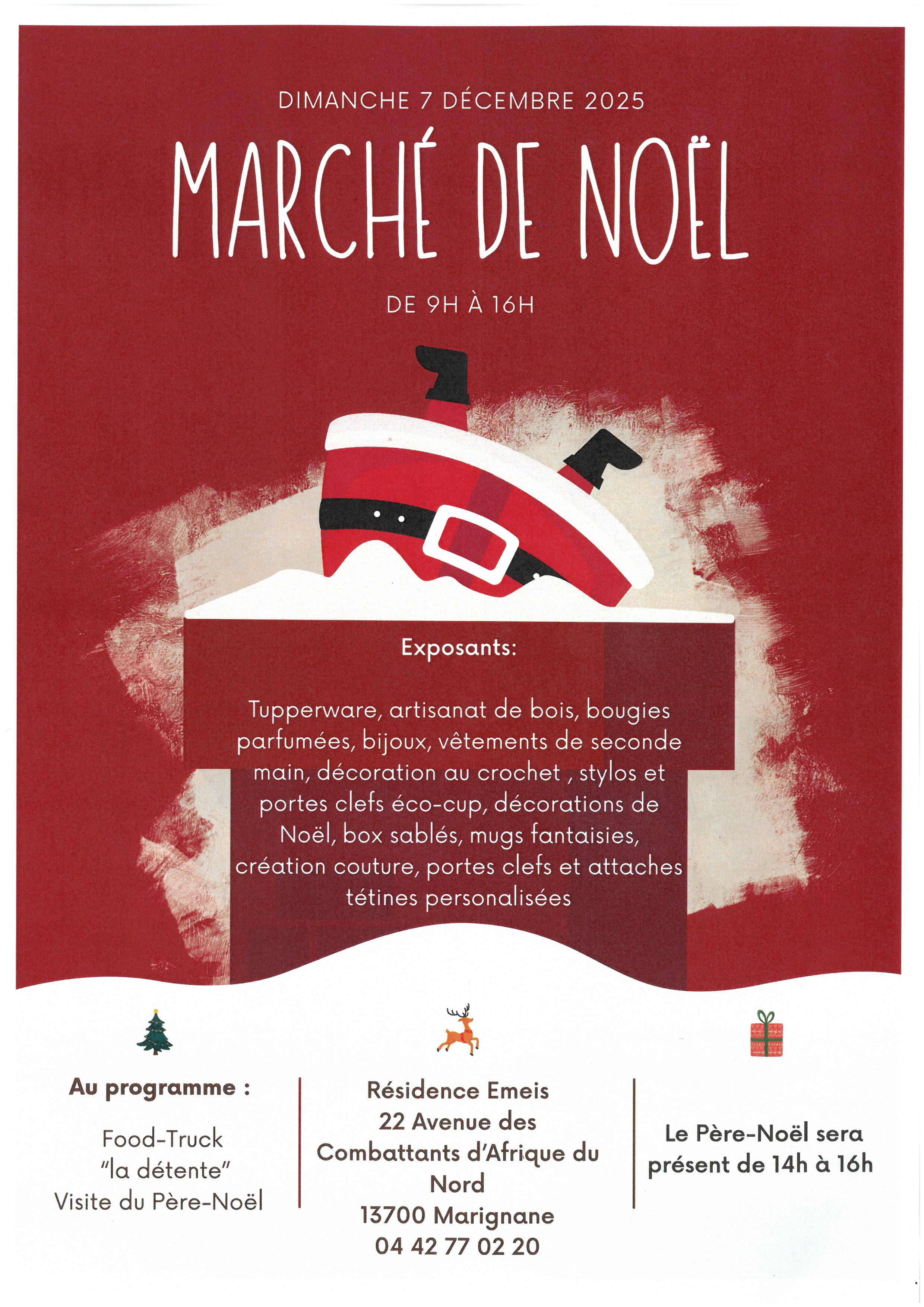 March de Nol  la Rsidence EMEIS Marignane