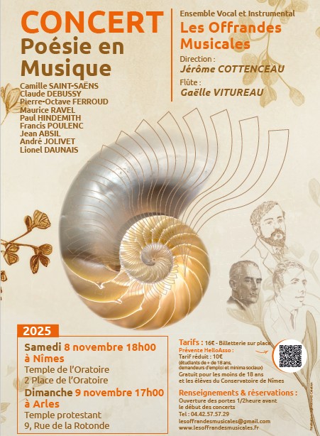 Concert posie en musique