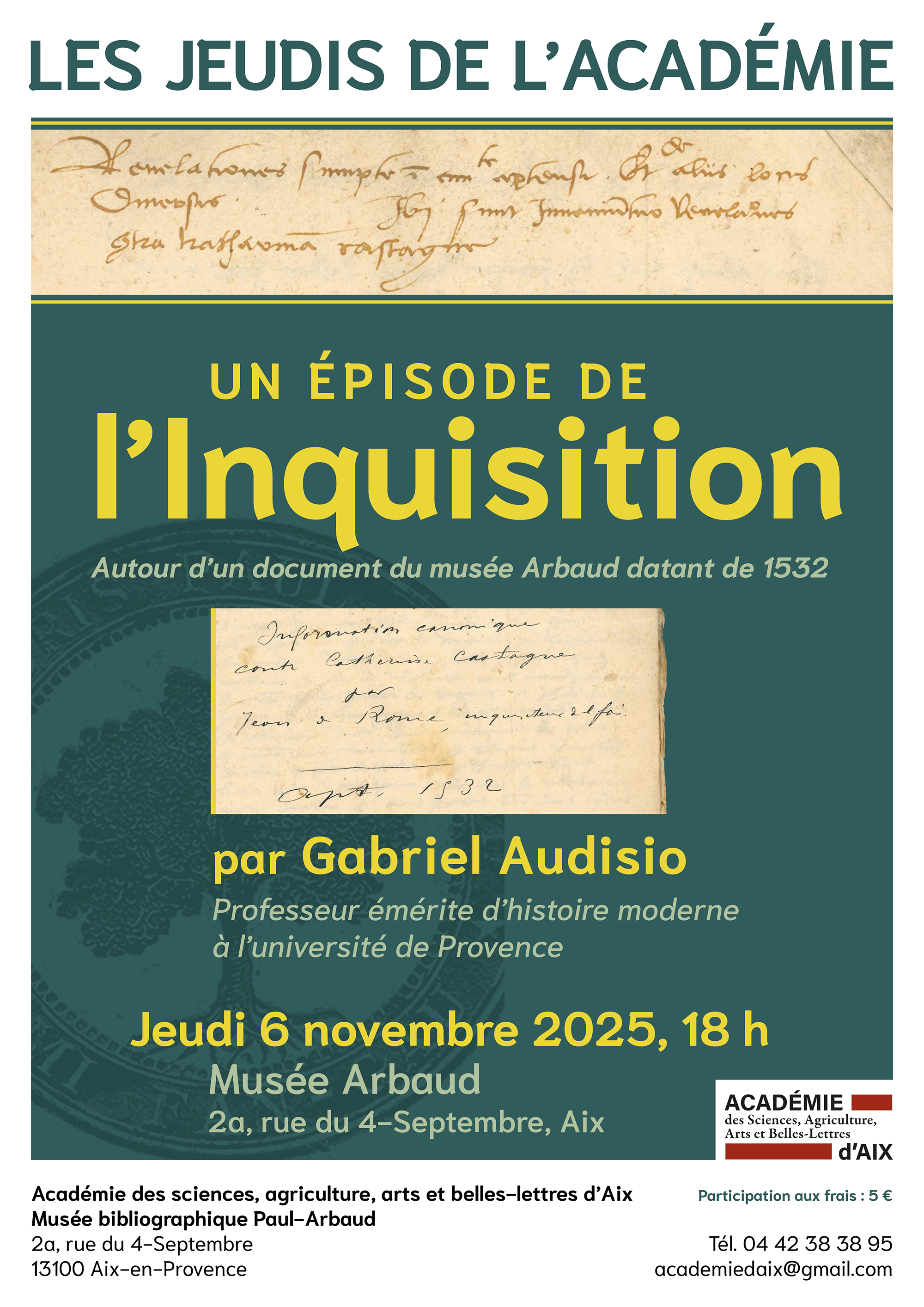 Les Jeudis de l'Acadmie : Un pisode de l'Inquisition