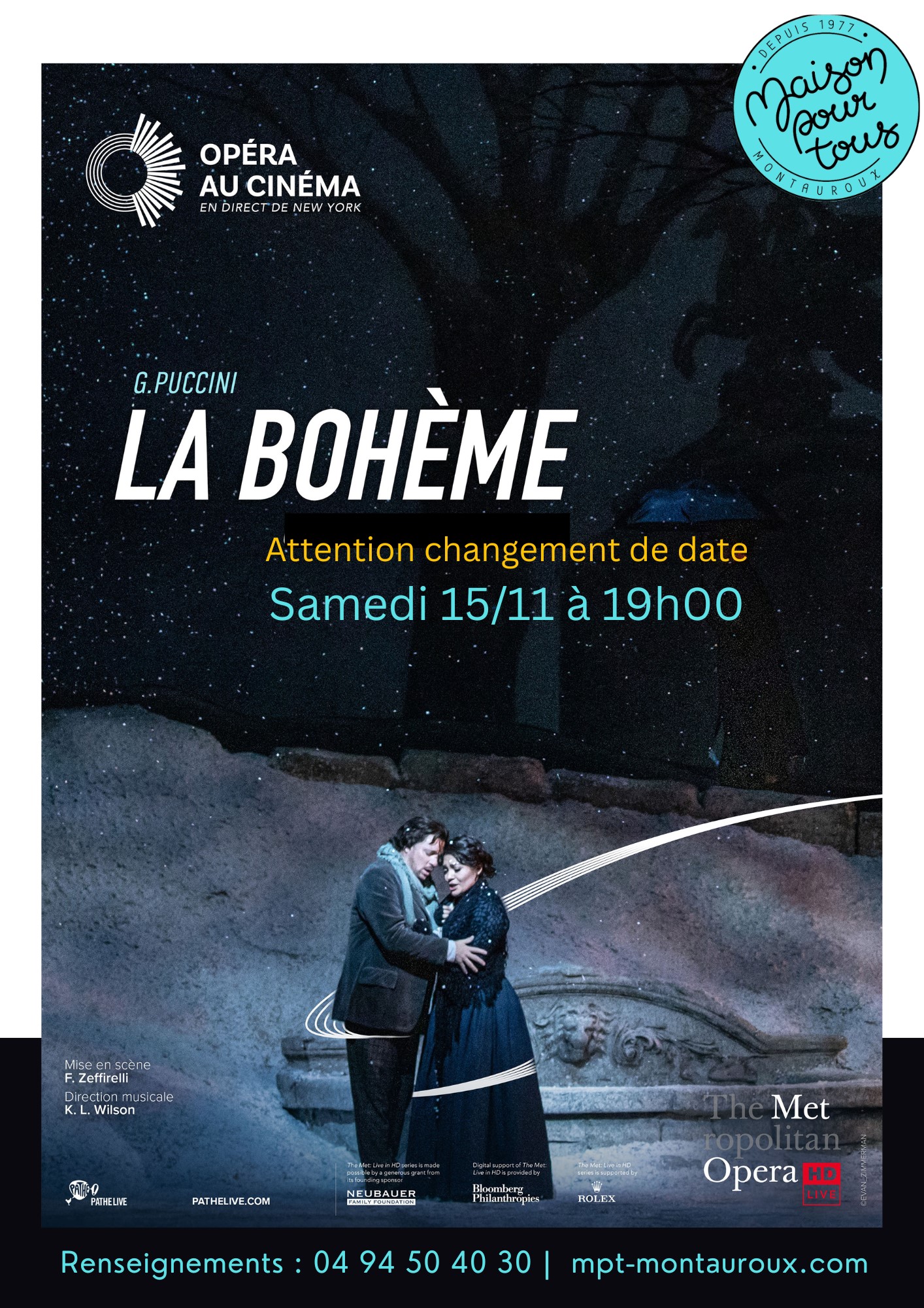 Opra en direct du MET - La bohme