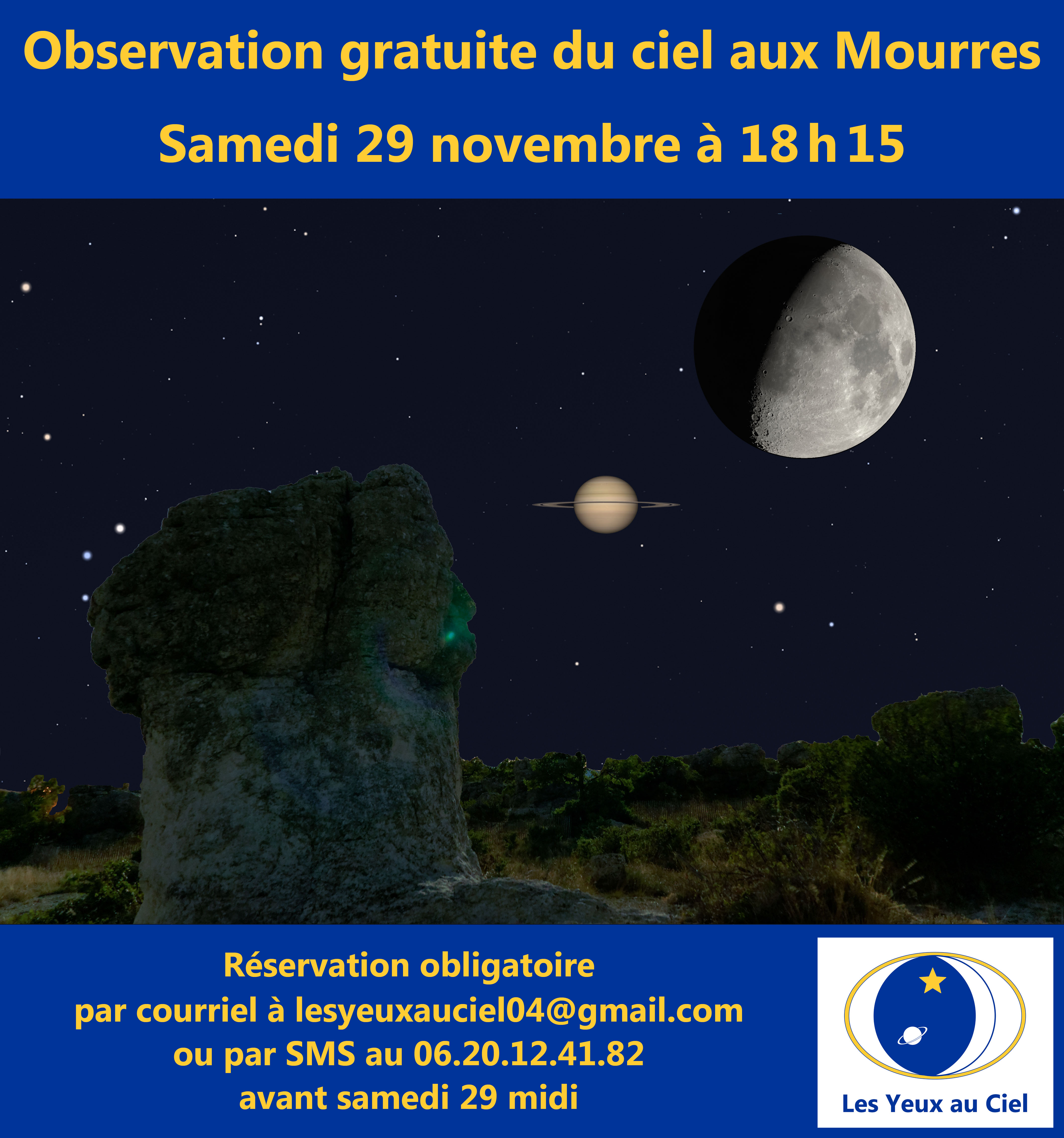 Observation du ciel aux Mourres