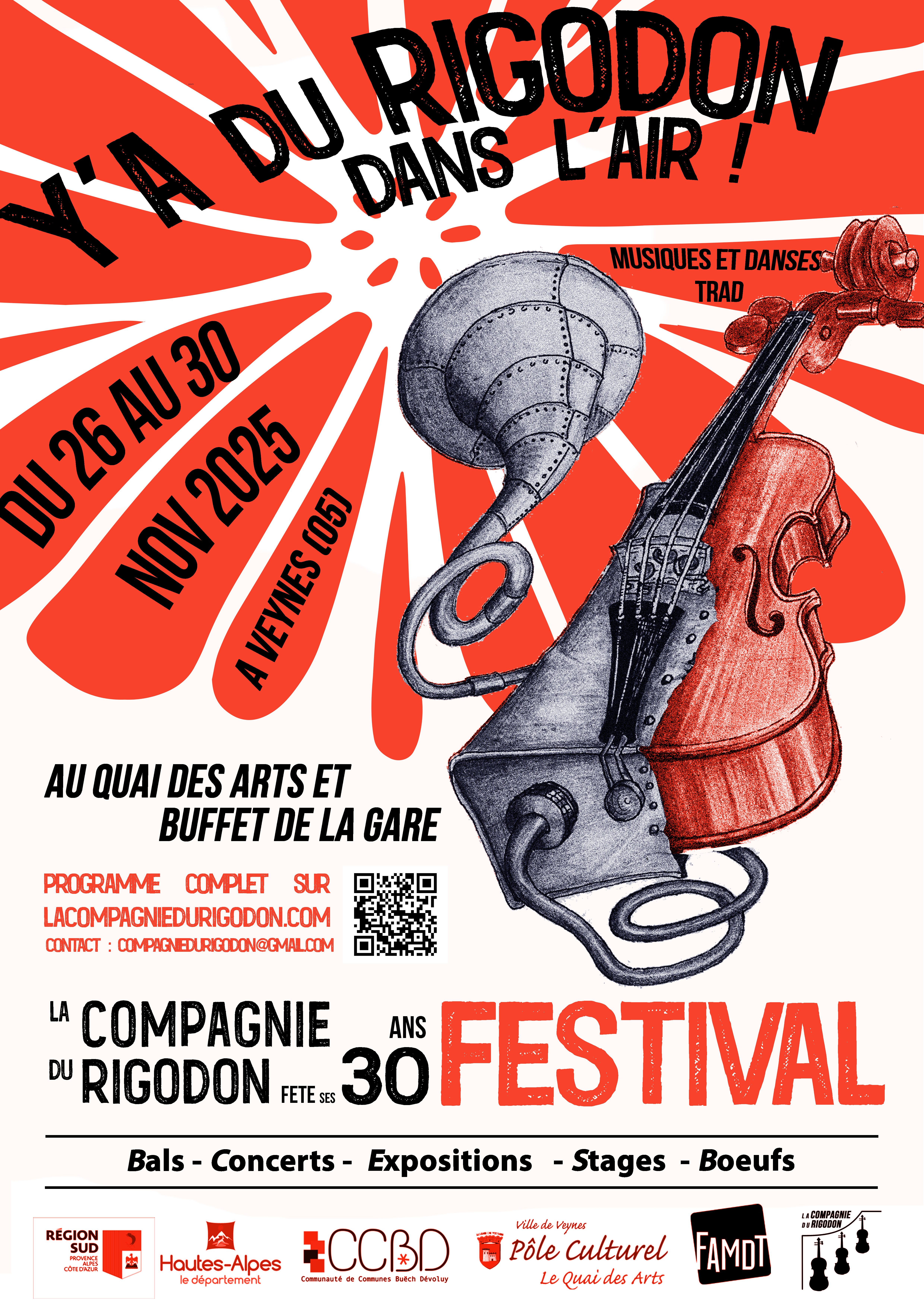 Bal avec DUO VARGOZ - TRINC - TRIPLETTE - TERROIR COLLAPSE VIOULOUN D'AMOUN -  LES VIOLONS DU RIGODON et autres surprises