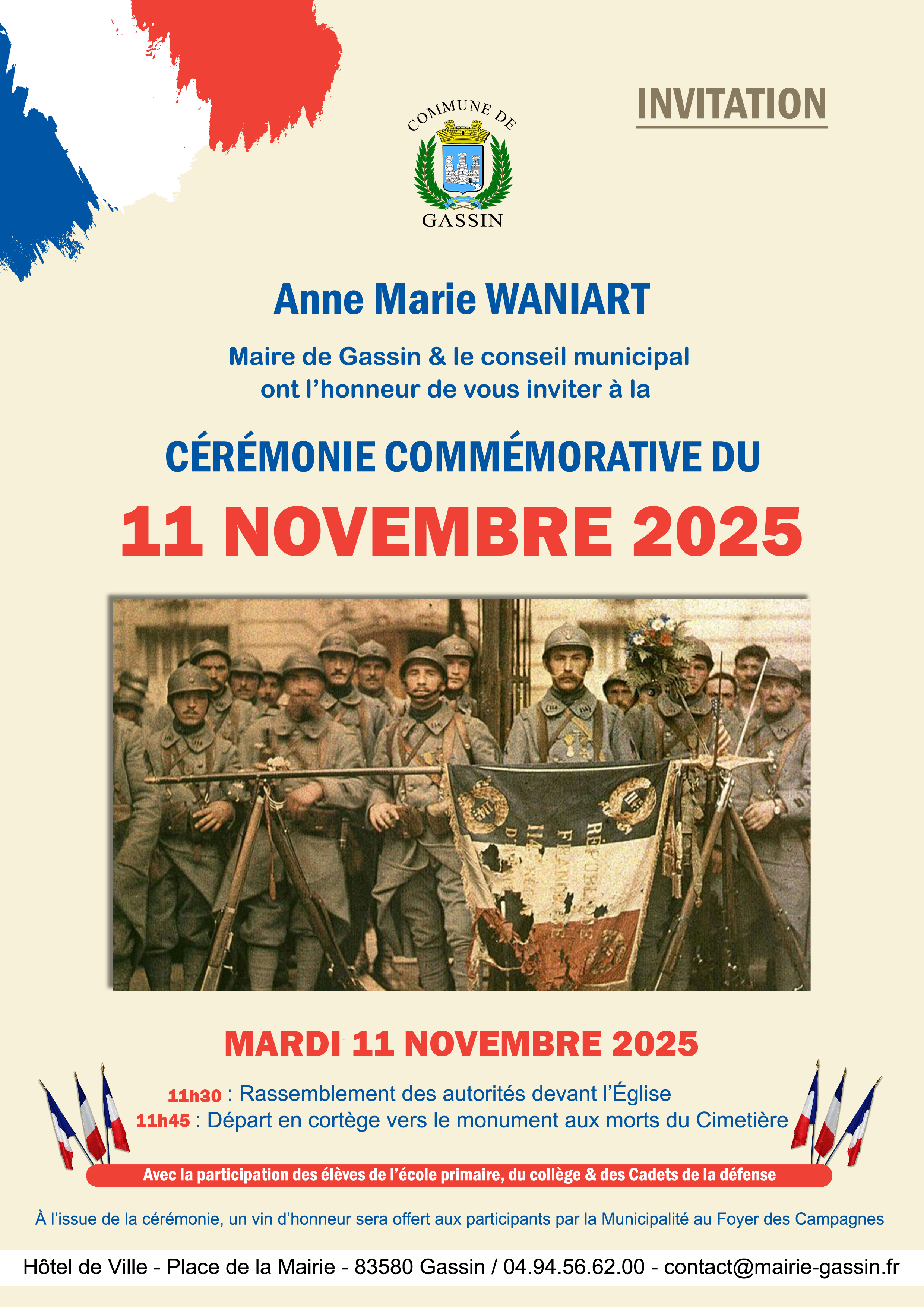 Crmonie du 11 novembre
