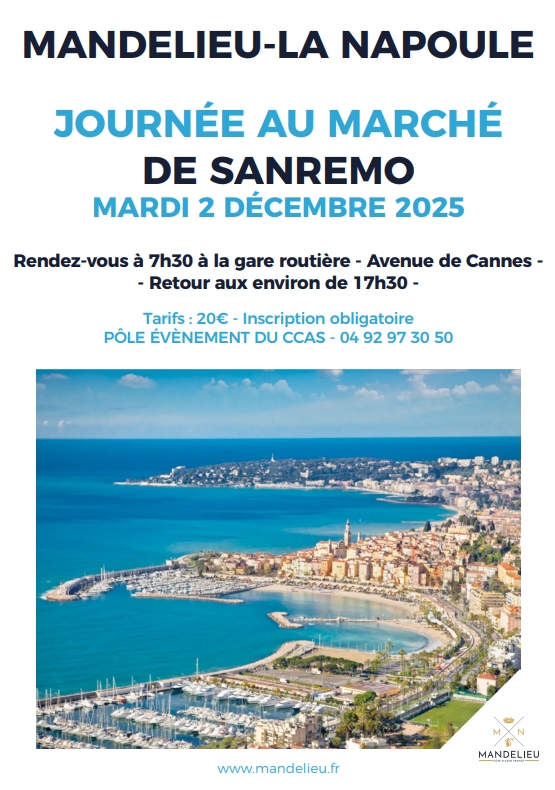 Journe au march de San Remo - CCAS