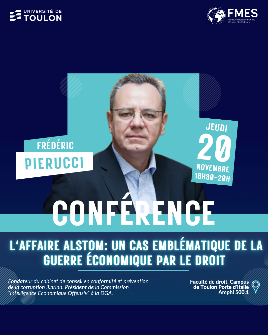 Confrence - L'affaire Alstom : un cas emblmatique de la guerre conomique par le droit