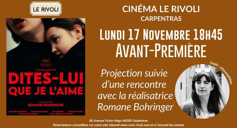 Avant-Premire en prsence de la ralisatrice Romane Bohringer