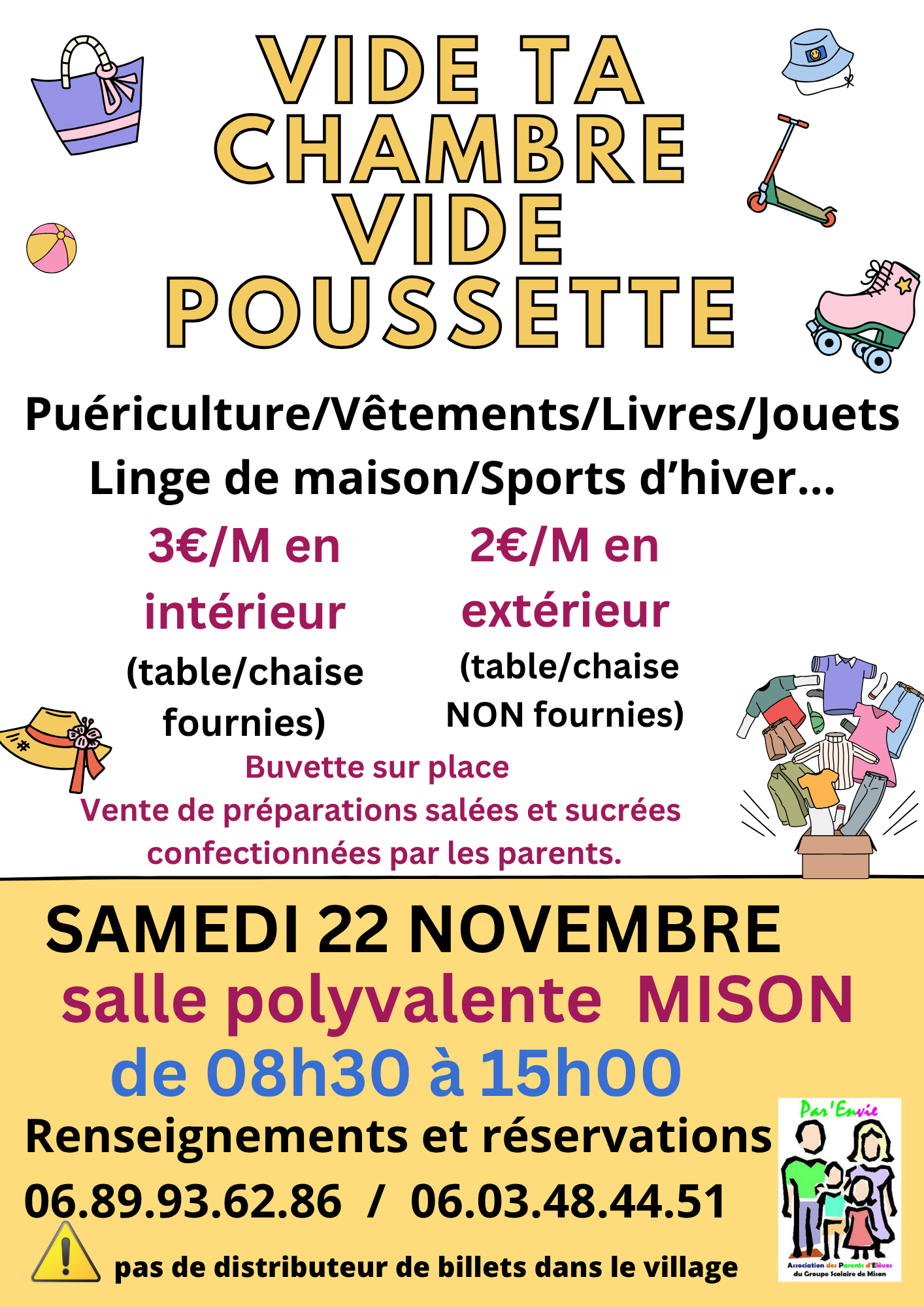 Vide ta chambre - vide poussette