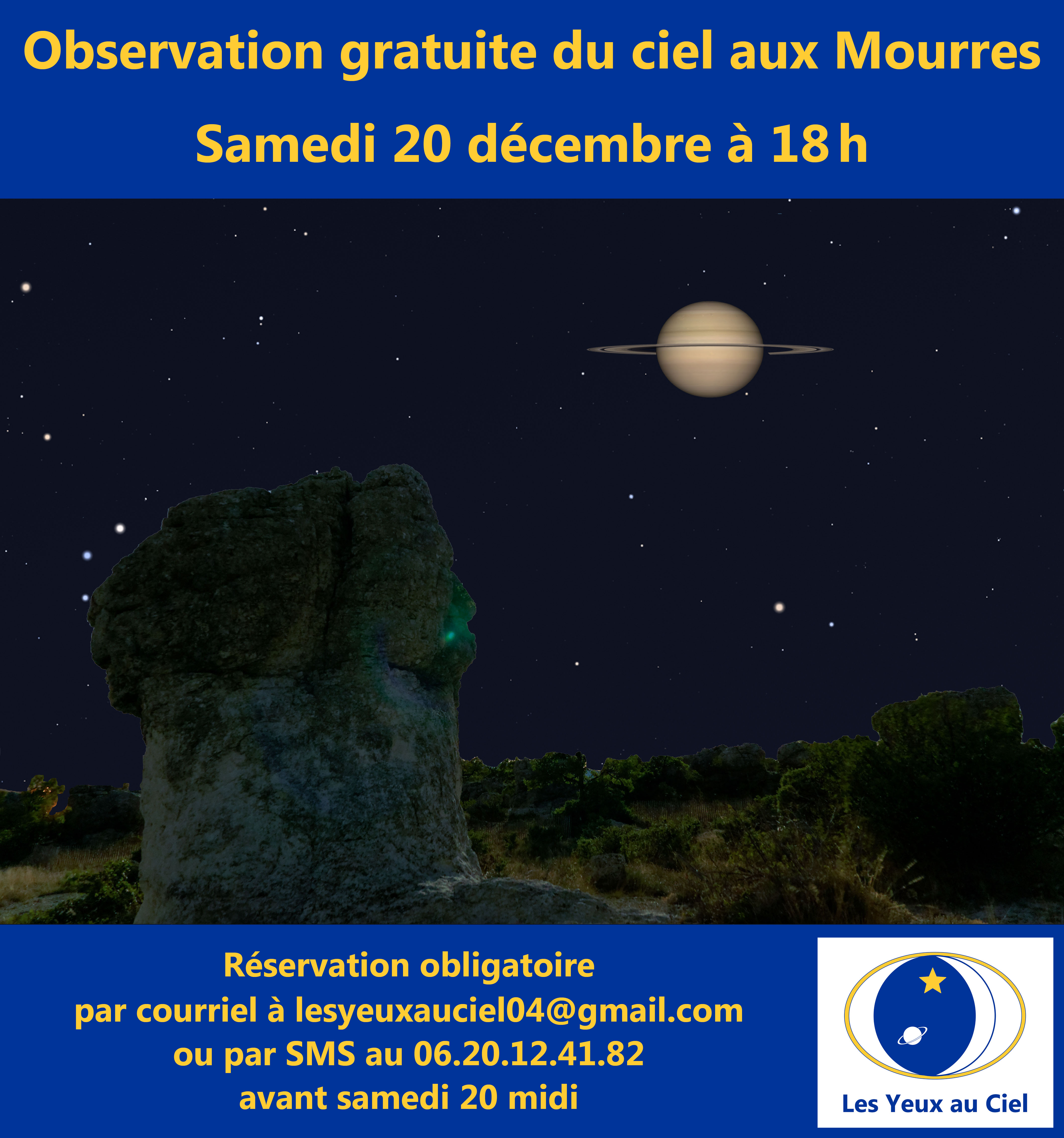 Observation du ciel aux Mourres