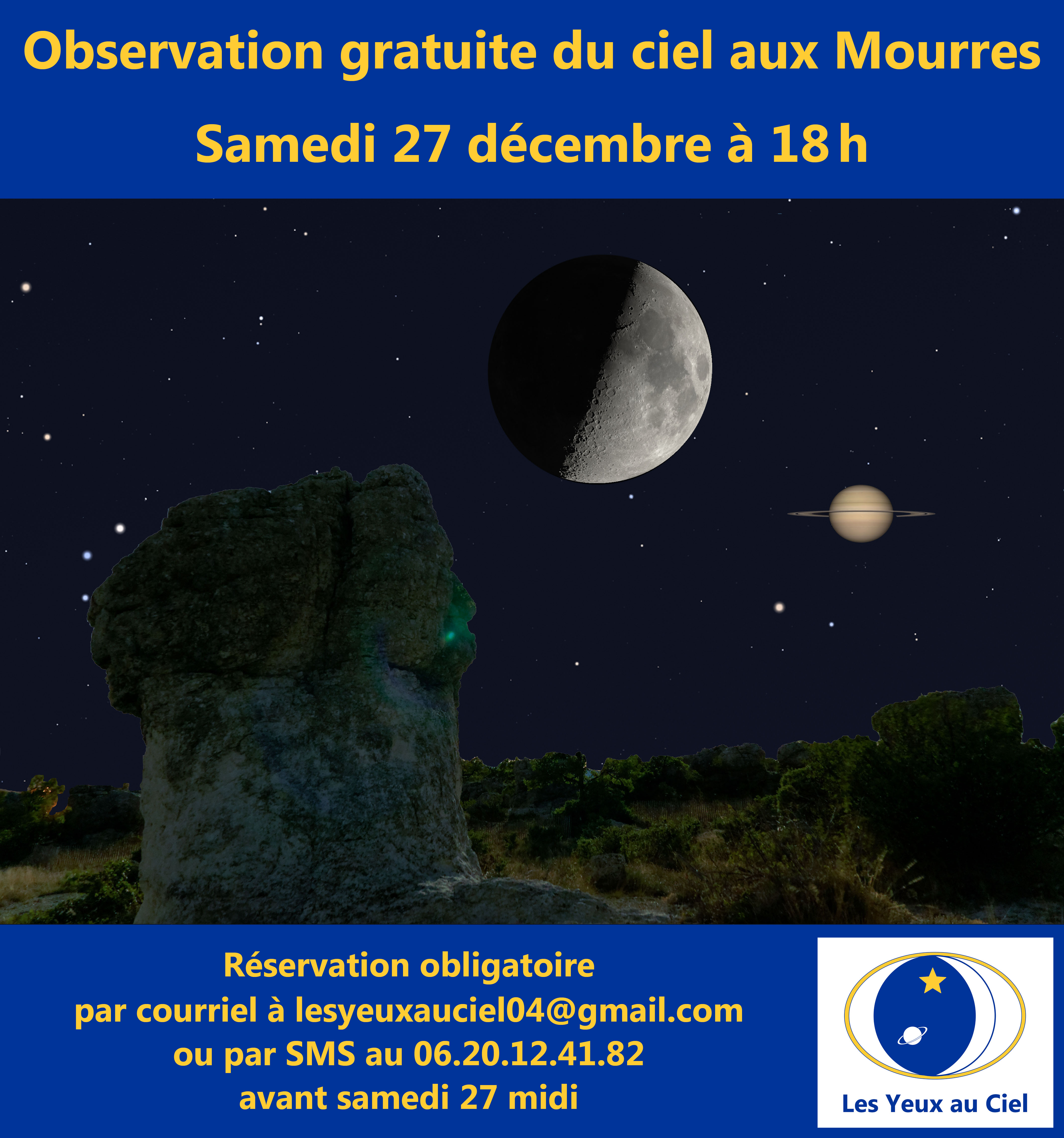 Observation du ciel aux Mourres